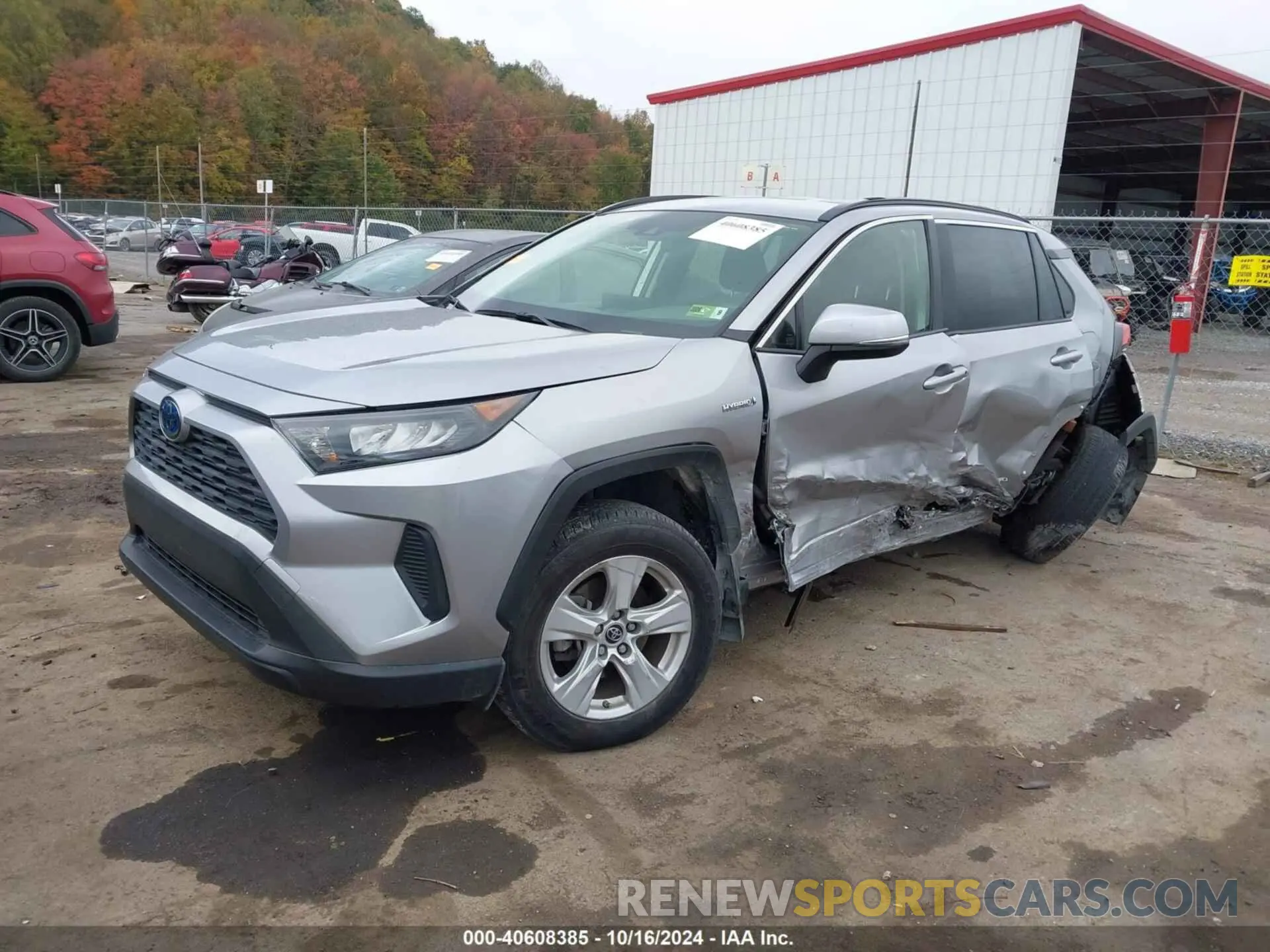 2 Фотография поврежденного автомобиля JTMMWRFV5KD035085 TOYOTA RAV4 HYBRID 2019
