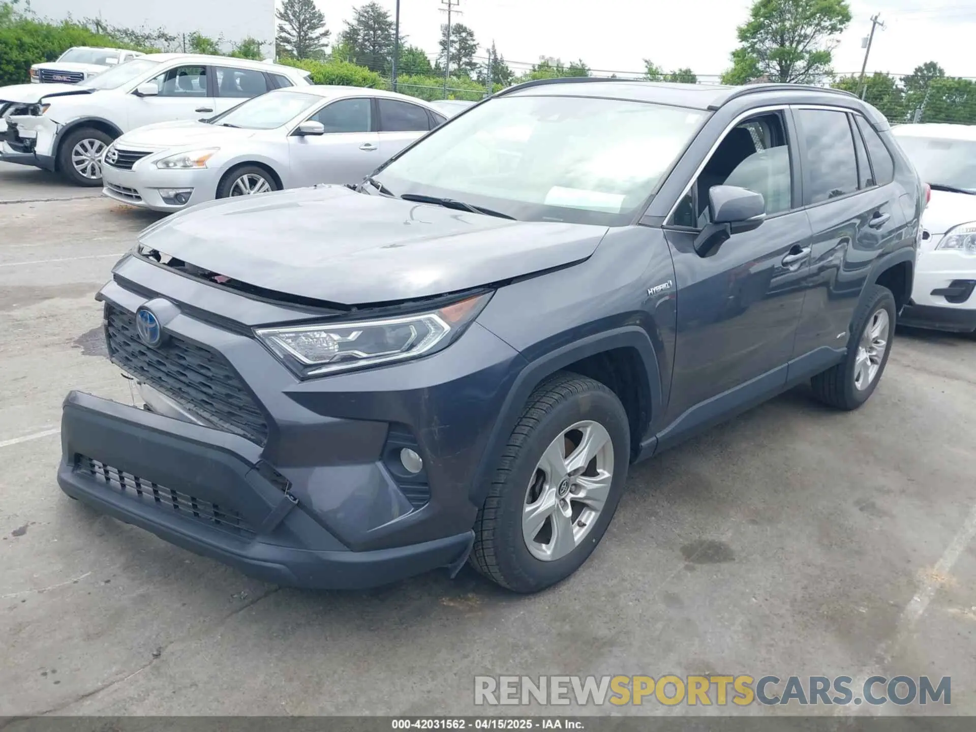 2 Photograph of a damaged car JTMRWRFV0KD505268 TOYOTA RAV4 HYBRID 2019