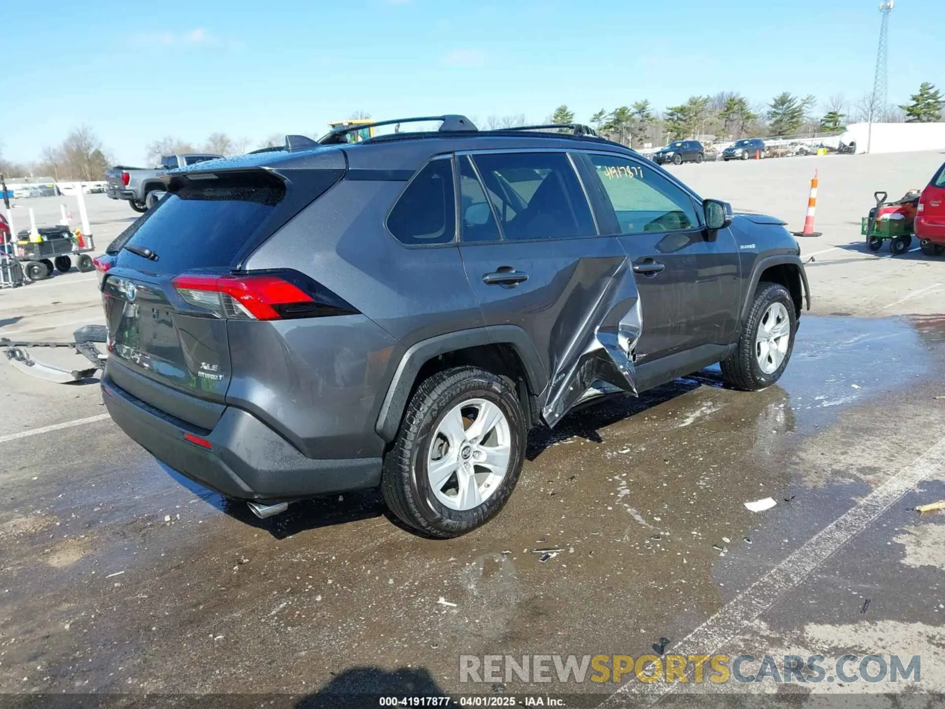 4 Фотография поврежденного автомобиля JTMRWRFV1KD009105 TOYOTA RAV4 HYBRID 2019