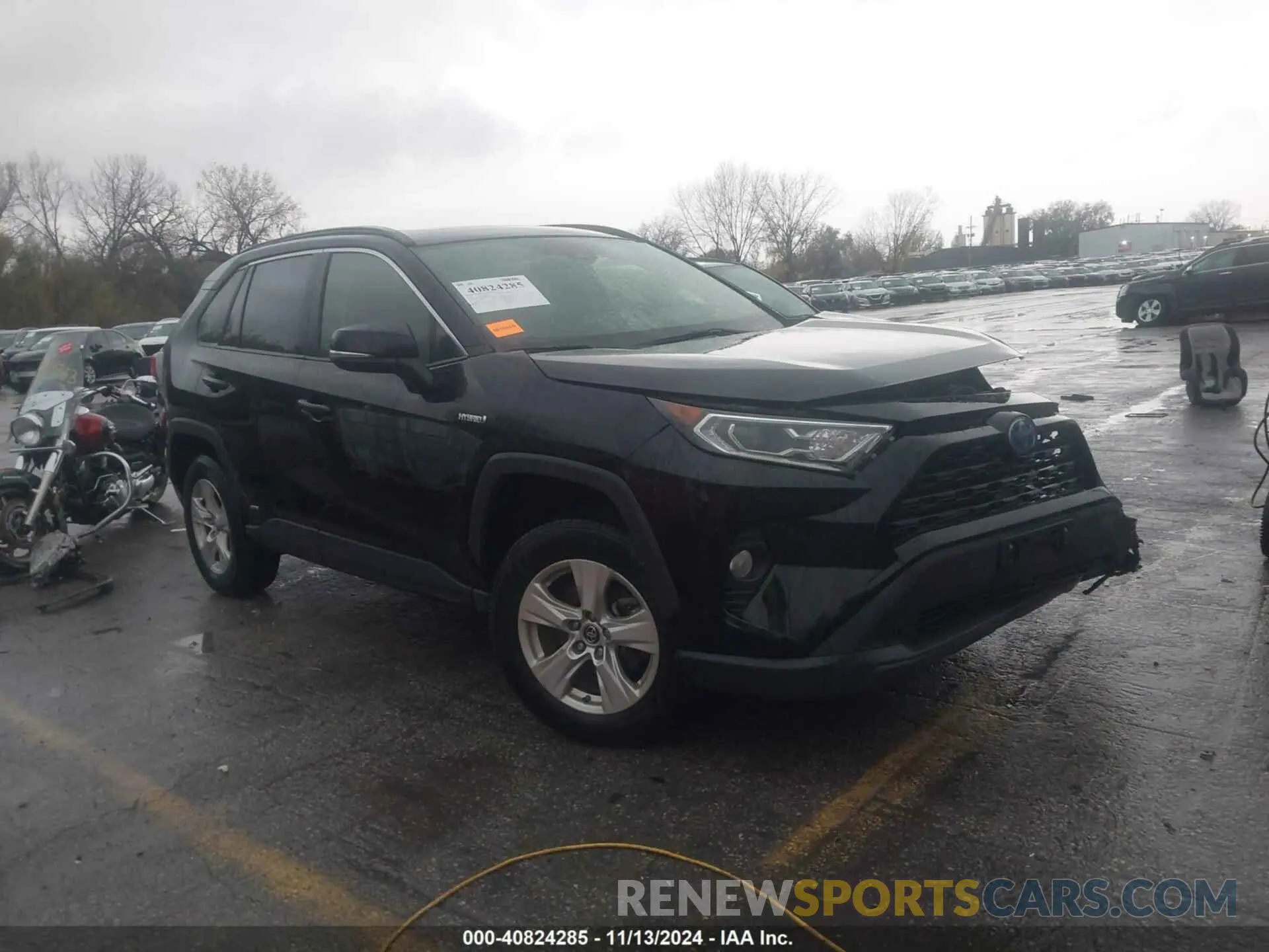 1 Photograph of a damaged car JTMRWRFV8KD019873 TOYOTA RAV4 HYBRID 2019