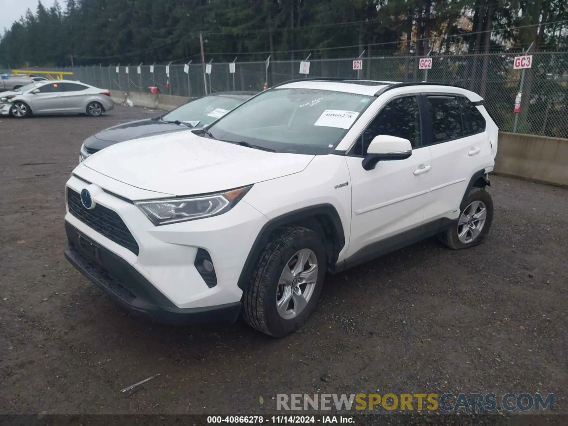 2 Photograph of a damaged car JTMRWRFVXKD501194 TOYOTA RAV4 HYBRID 2019