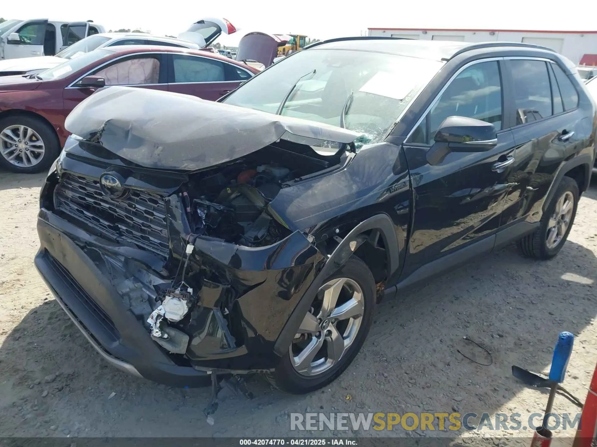 2 Photograph of a damaged car 2T3DWRFV6LW071727 TOYOTA RAV4 HYBRID 2020