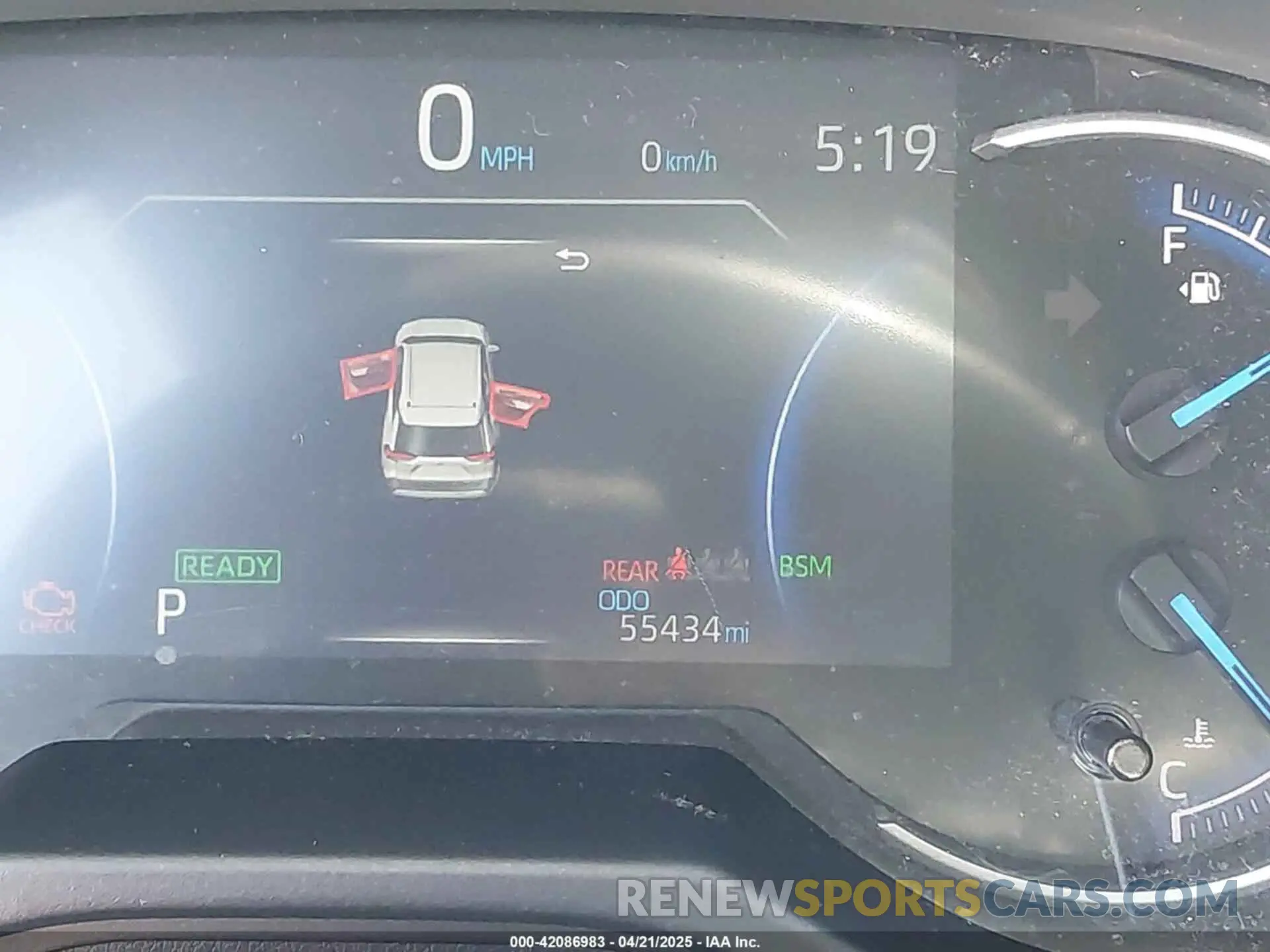 7 Photograph of a damaged car 2T3EWRFV9LW088977 TOYOTA RAV4 HYBRID 2020
