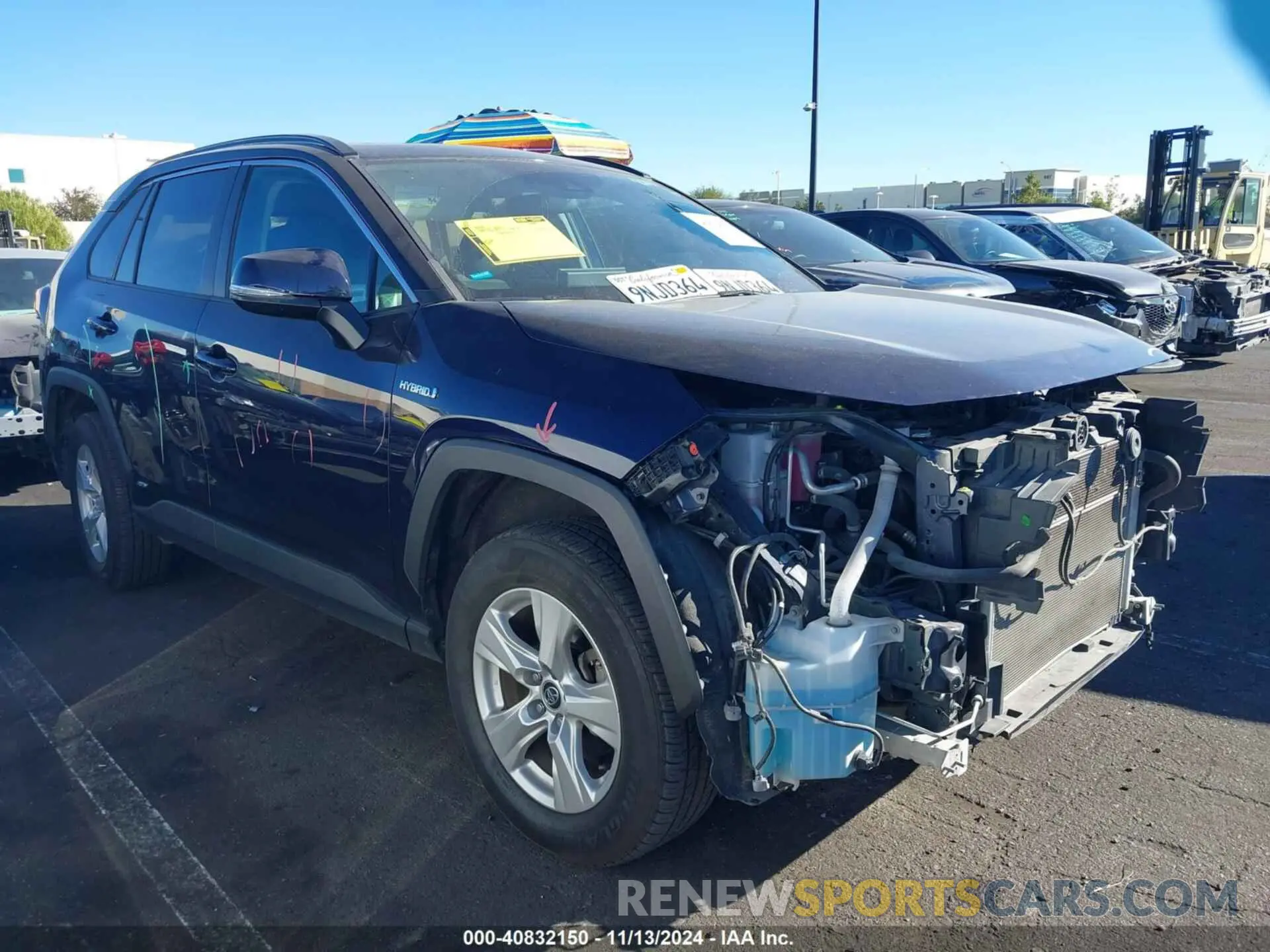 1 Photograph of a damaged car 2T3RWRFV7LW094682 TOYOTA RAV4 HYBRID 2020
