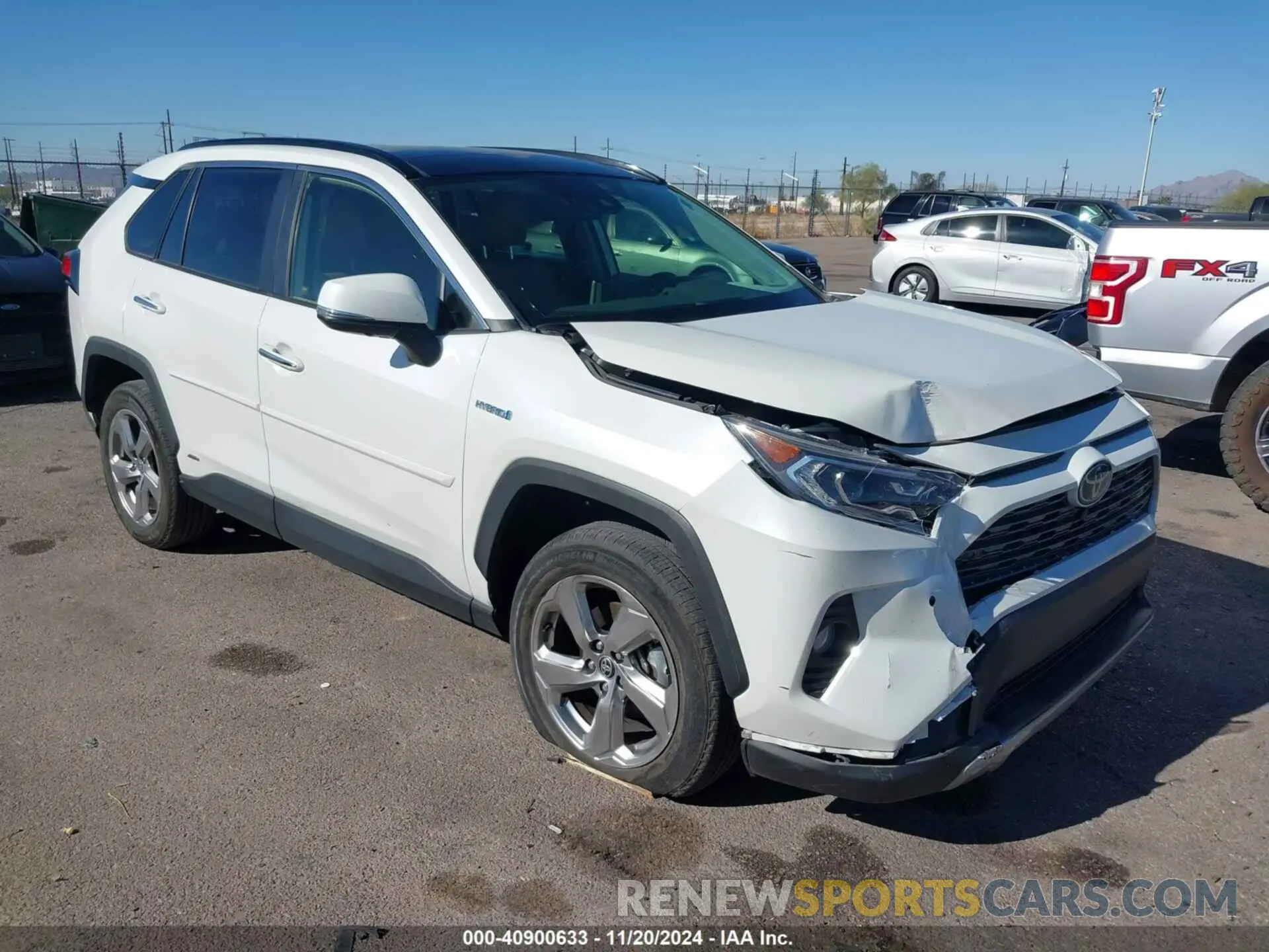 1 Photograph of a damaged car JTMD6RFV8LD501092 TOYOTA RAV4 HYBRID 2020