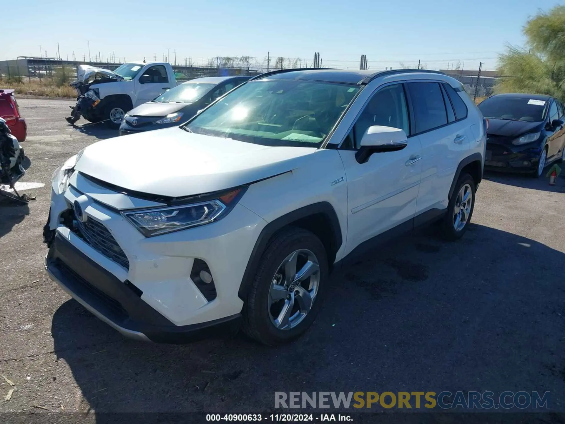2 Photograph of a damaged car JTMD6RFV8LD501092 TOYOTA RAV4 HYBRID 2020