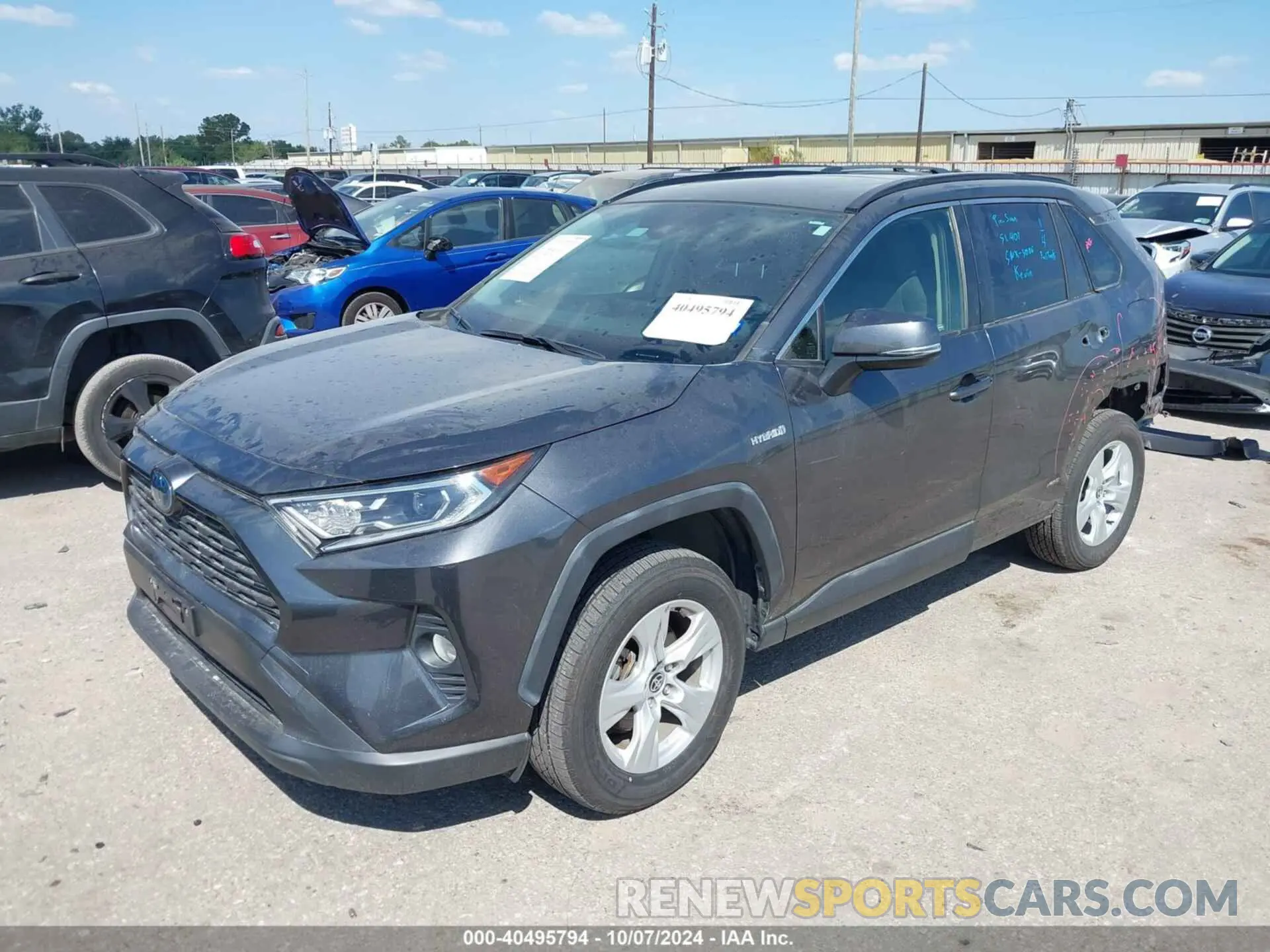 2 Photograph of a damaged car JTMRWRFV6LD066448 TOYOTA RAV4 HYBRID 2020