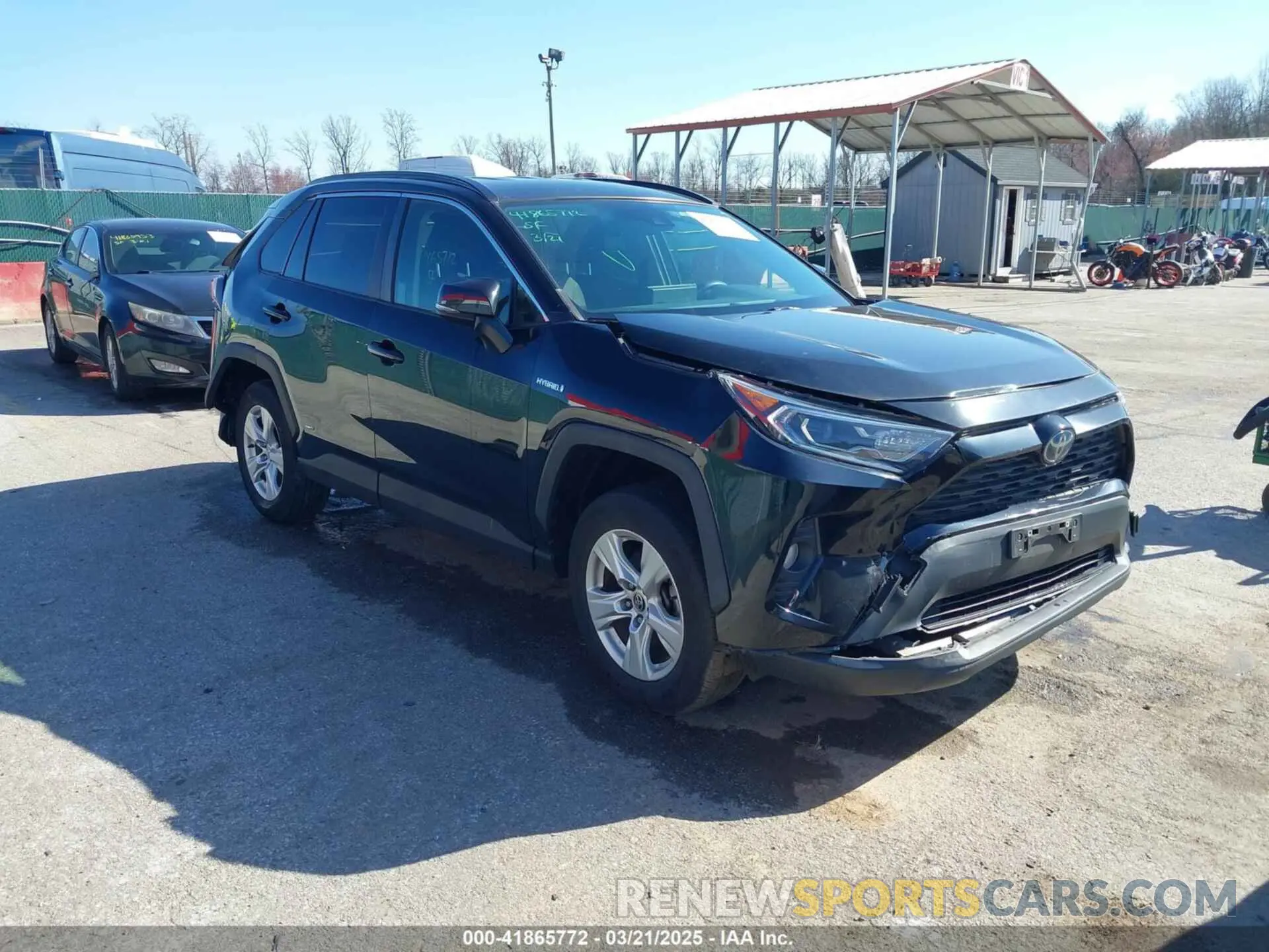 1 Photograph of a damaged car JTMRWRFV9LD044346 TOYOTA RAV4 HYBRID 2020