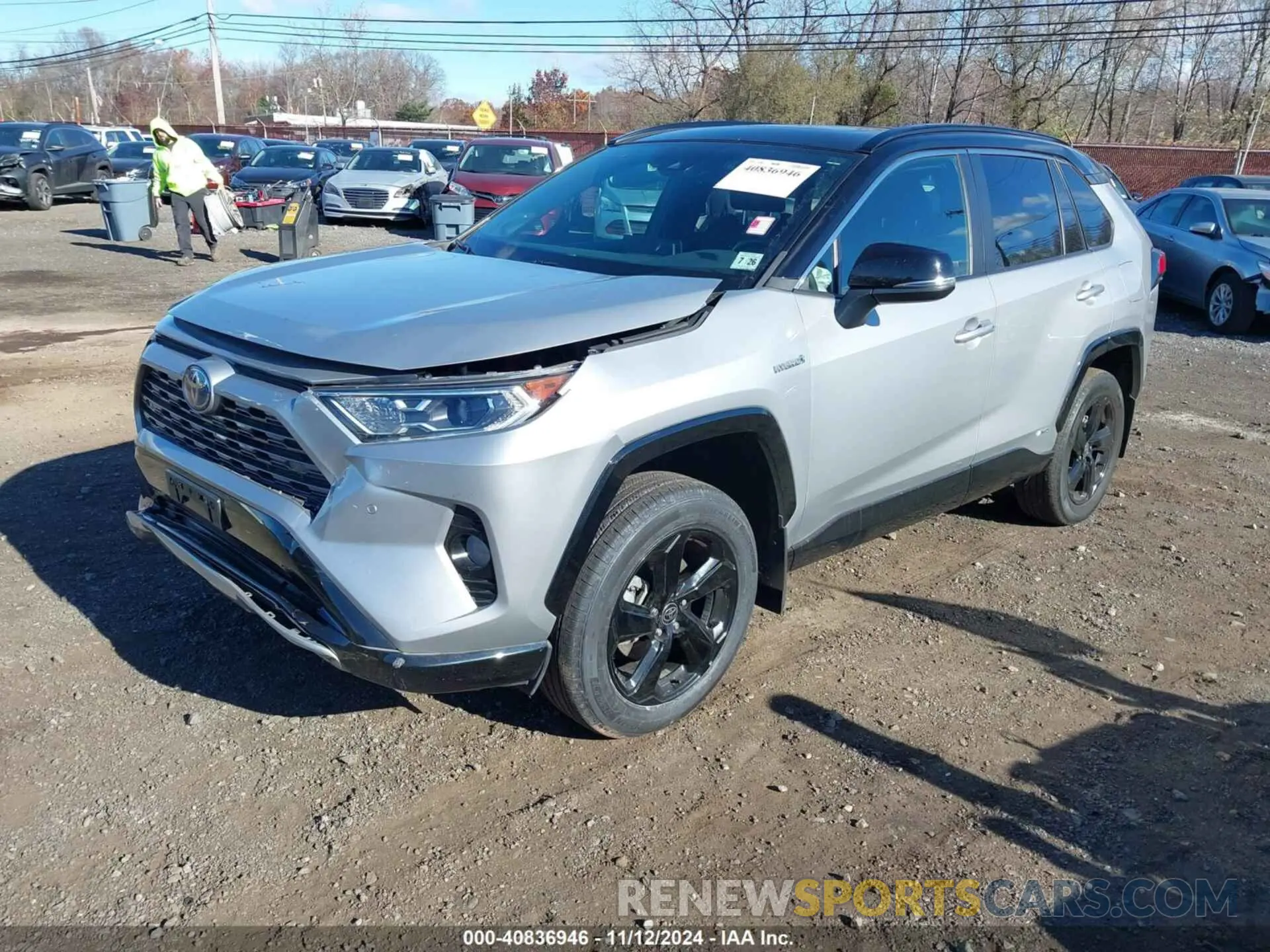 2 Photograph of a damaged car 2T3E6RFV1MW026734 TOYOTA RAV4 HYBRID 2021