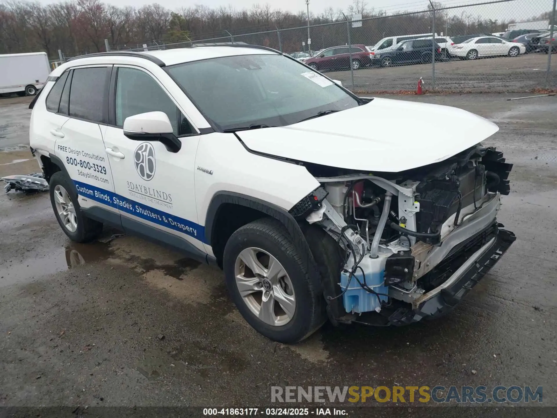 1 Photograph of a damaged car 2T3MWRFV6MW118143 TOYOTA RAV4 HYBRID 2021