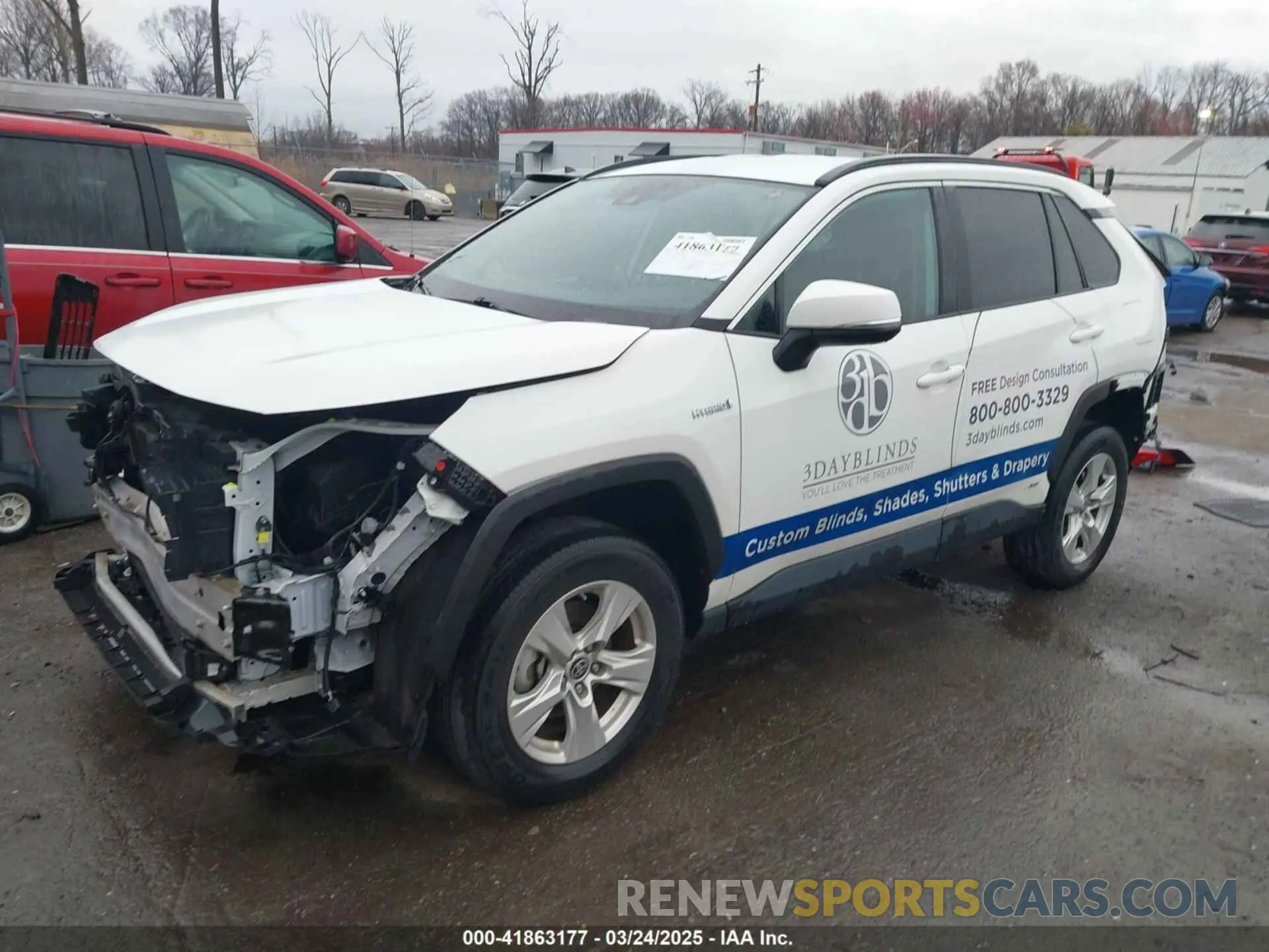 2 Photograph of a damaged car 2T3MWRFV6MW118143 TOYOTA RAV4 HYBRID 2021
