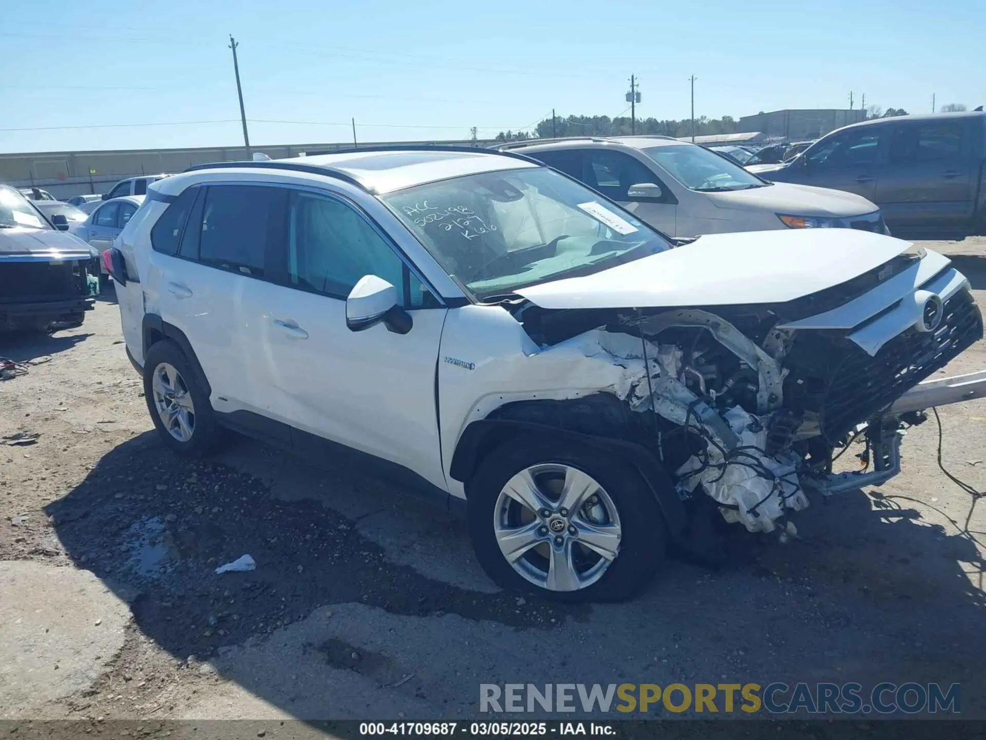 1 Photograph of a damaged car 2T3RWRFV1MW115429 TOYOTA RAV4 HYBRID 2021