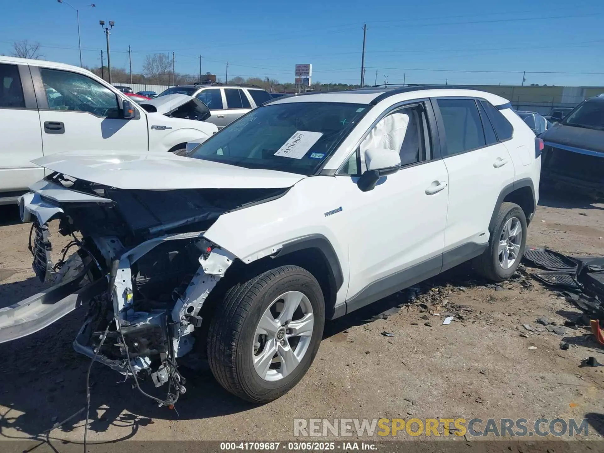 2 Photograph of a damaged car 2T3RWRFV1MW115429 TOYOTA RAV4 HYBRID 2021