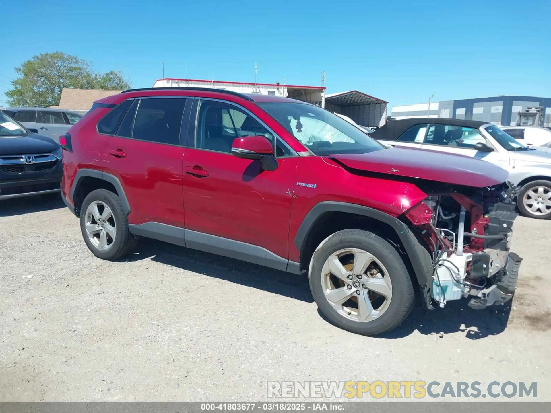 1 Photograph of a damaged car 4T3B6RFV3MU047815 TOYOTA RAV4 HYBRID 2021