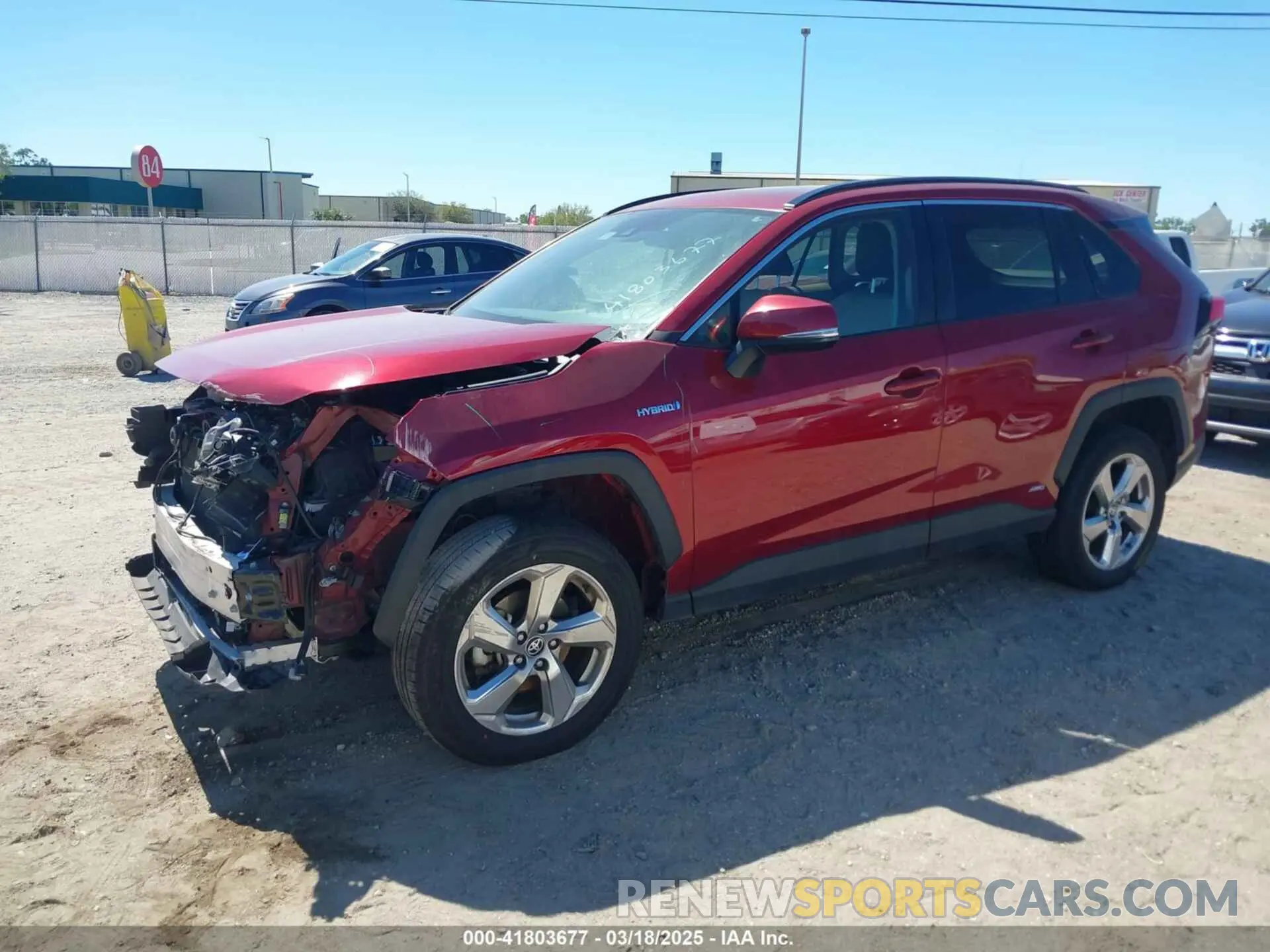 2 Photograph of a damaged car 4T3B6RFV3MU047815 TOYOTA RAV4 HYBRID 2021