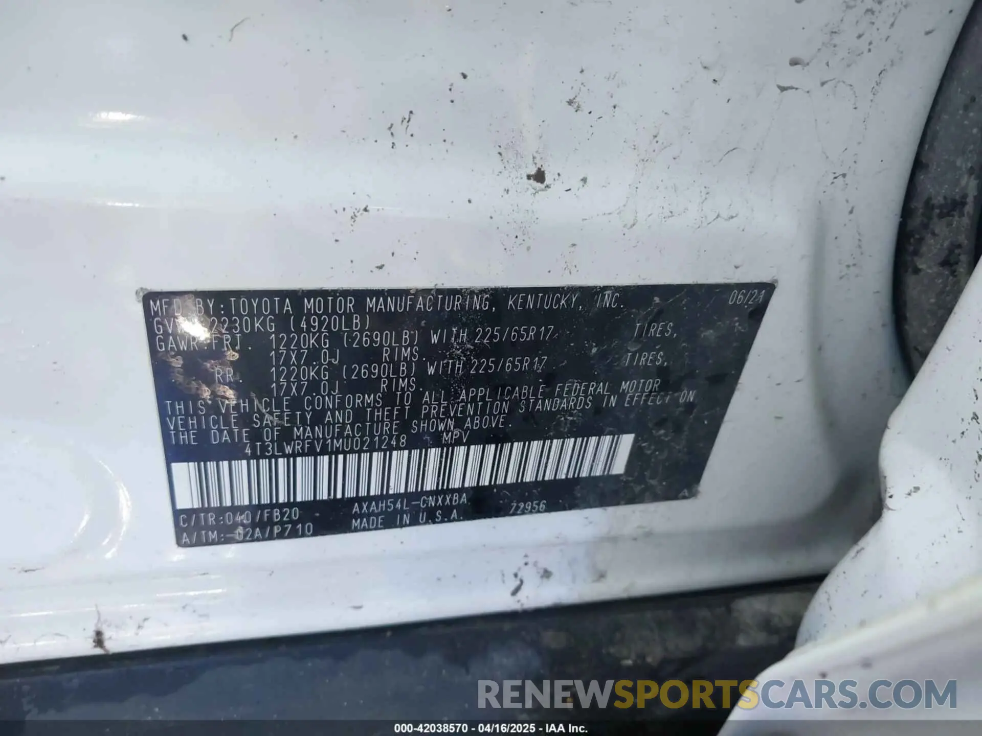 9 Photograph of a damaged car 4T3LWRFV1MU021248 TOYOTA RAV4 HYBRID 2021