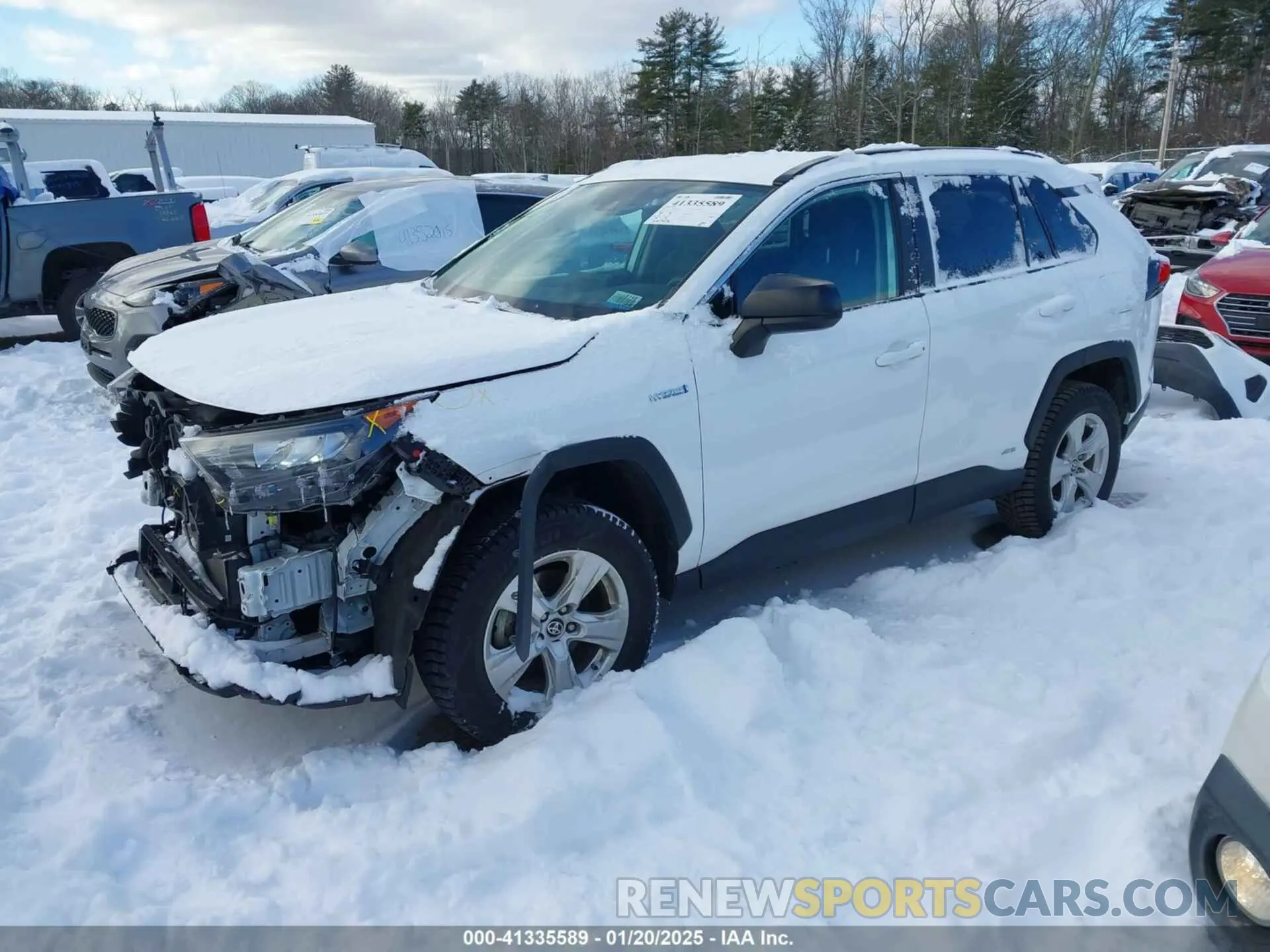 2 Фотография поврежденного автомобиля 4T3LWRFV9MU047628 TOYOTA RAV4 HYBRID 2021