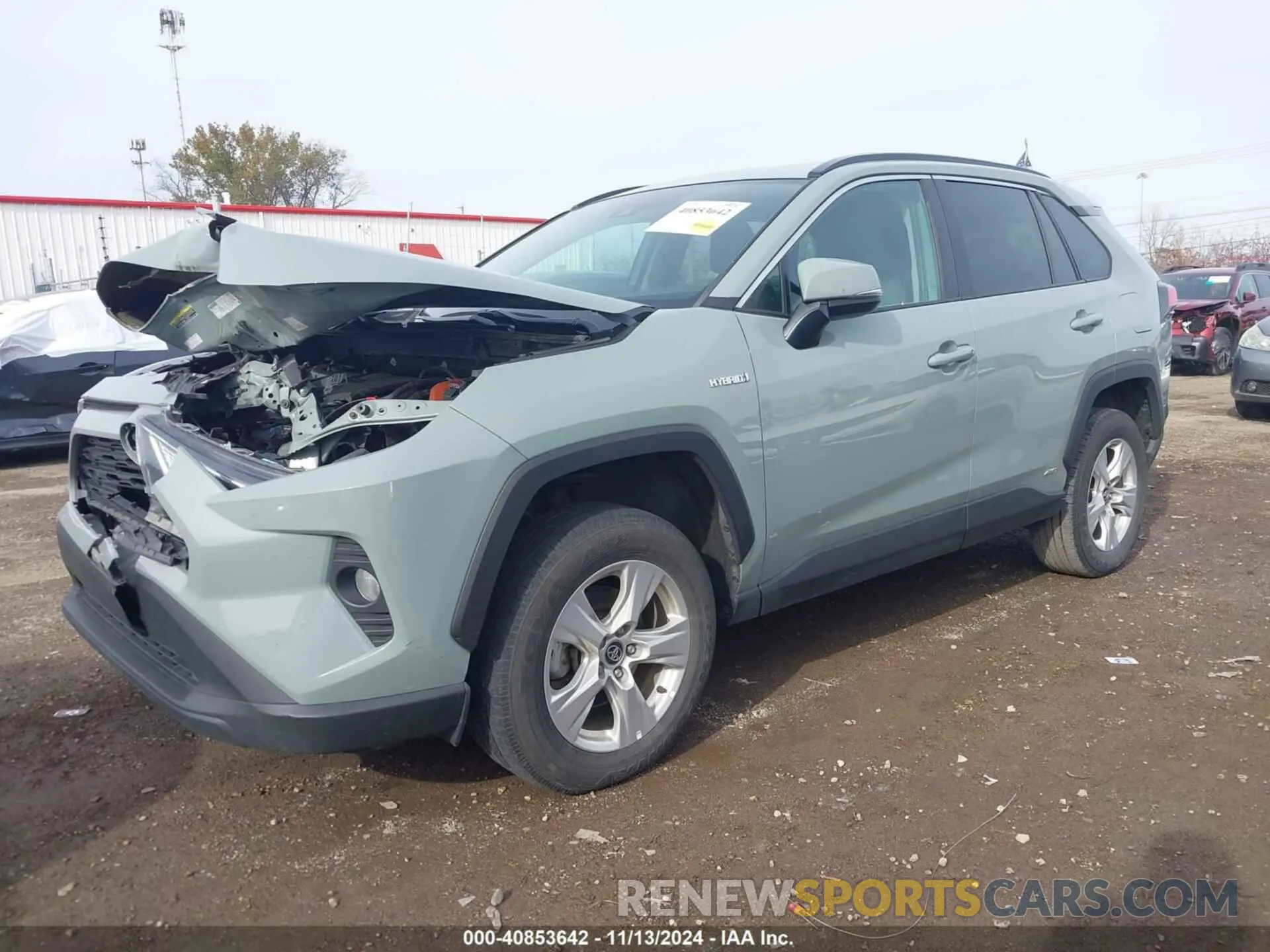2 Photograph of a damaged car 4T3R6RFV1MU015413 TOYOTA RAV4 HYBRID 2021