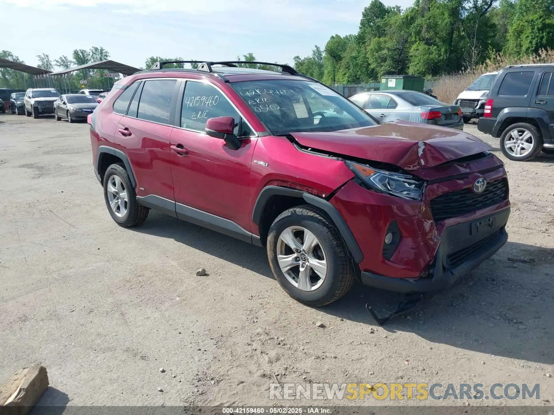 1 Фотография поврежденного автомобиля 4T3R6RFV8MU030460 TOYOTA RAV4 HYBRID 2021