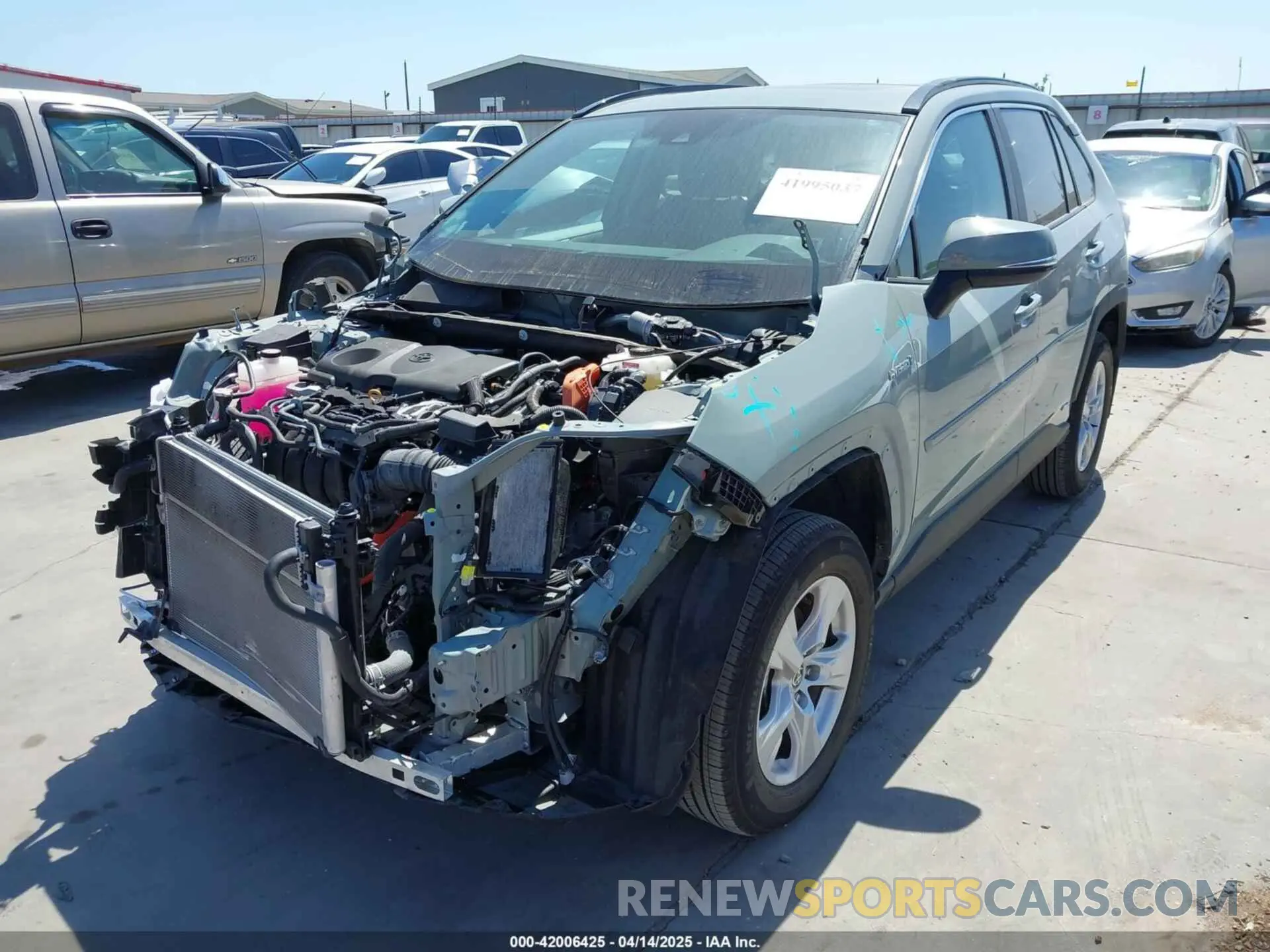 2 Фотография поврежденного автомобиля 4T3RWRFV6MU020607 TOYOTA RAV4 HYBRID 2021