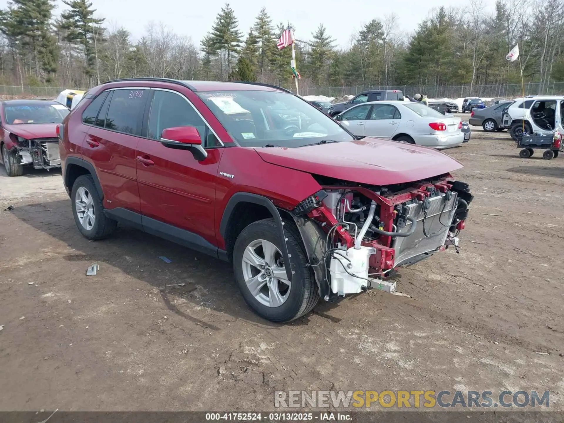 1 Photograph of a damaged car 4T3RWRFV6MU027704 TOYOTA RAV4 HYBRID 2021