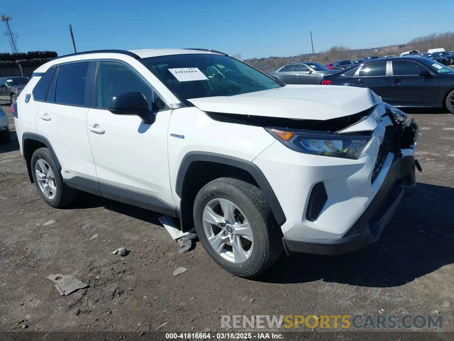 1 Photograph of a damaged car JTMLWRFV5MD127683 TOYOTA RAV4 HYBRID 2021