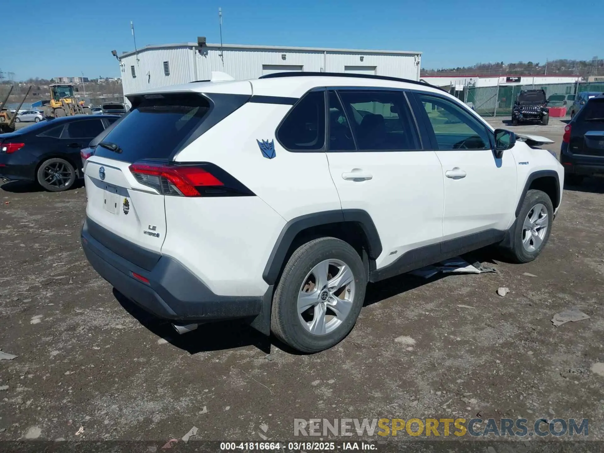 4 Photograph of a damaged car JTMLWRFV5MD127683 TOYOTA RAV4 HYBRID 2021