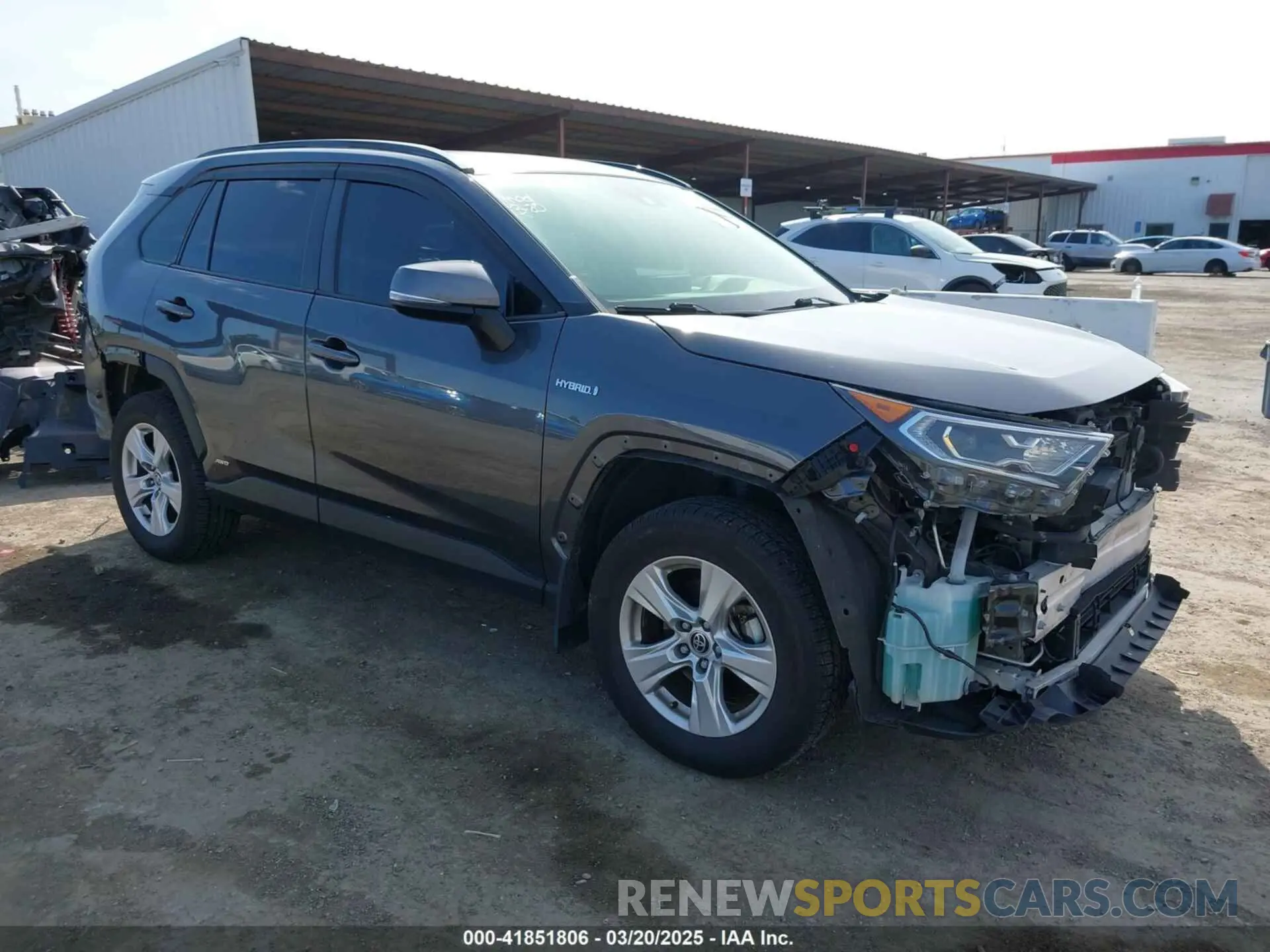 1 Photograph of a damaged car JTMRWRFV4MD129757 TOYOTA RAV4 HYBRID 2021