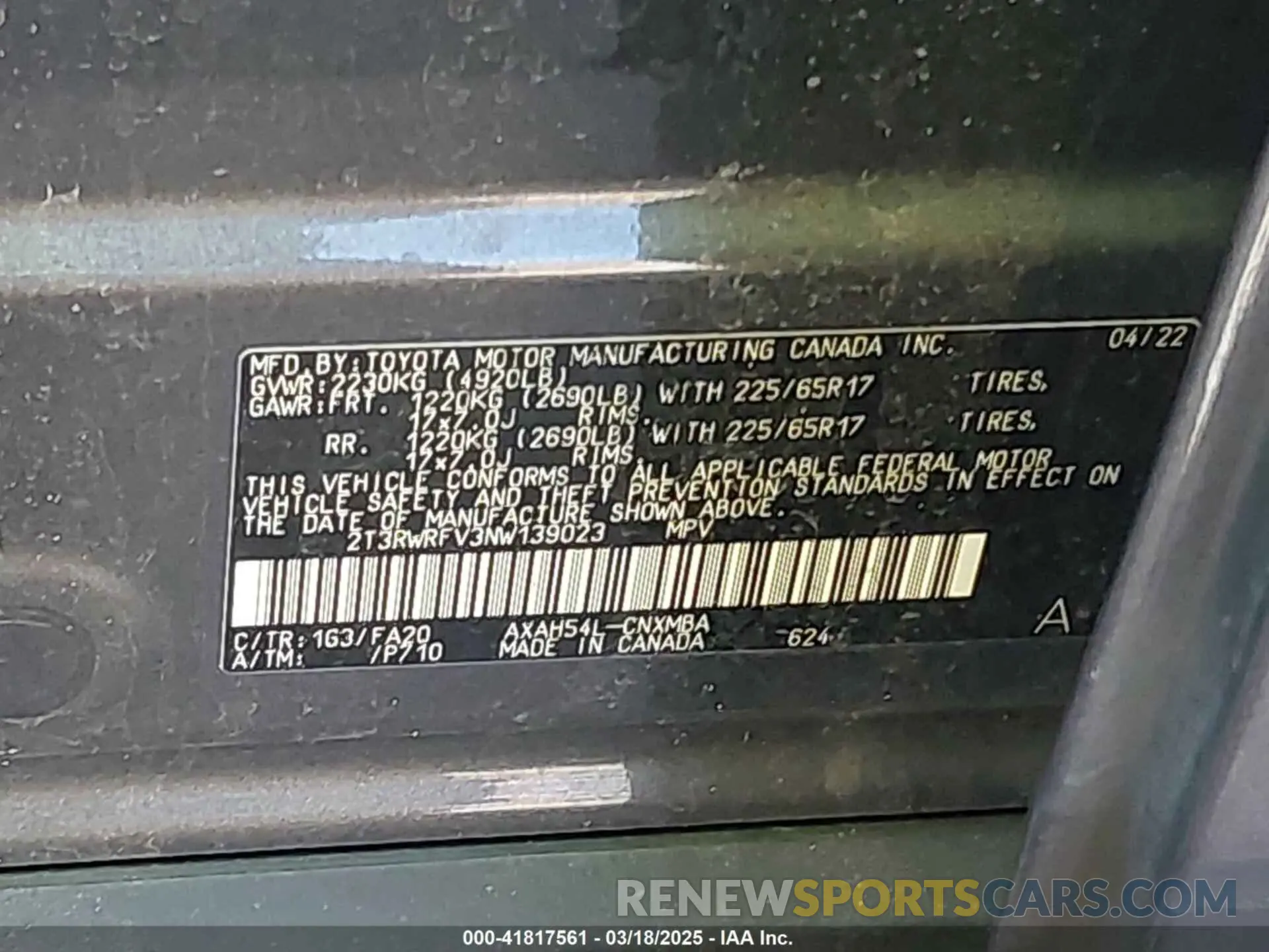 9 Фотография поврежденного автомобиля 2T3RWRFV3NW139023 TOYOTA RAV4 HYBRID 2022