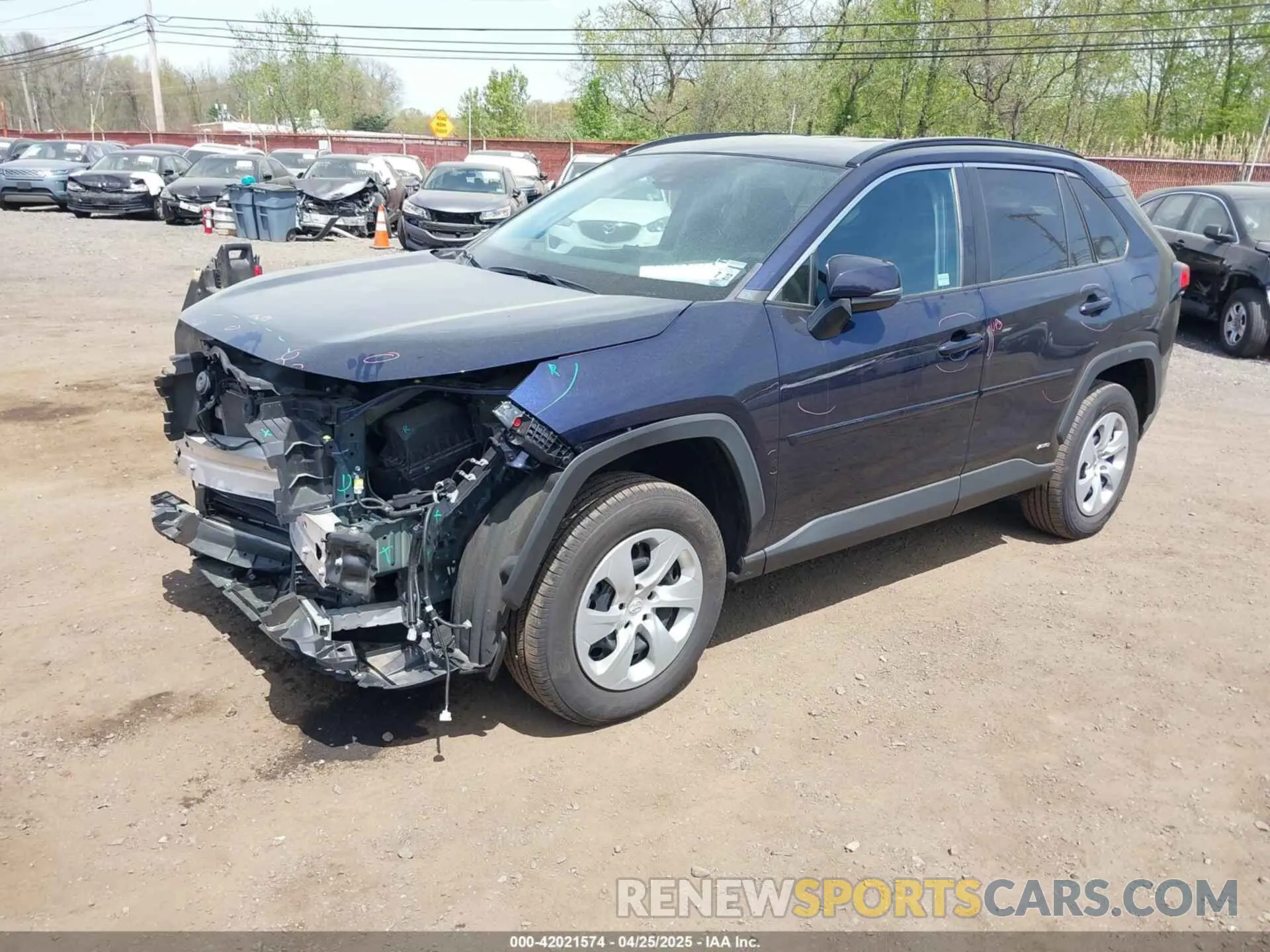 2 Photograph of a damaged car 2T3RWRFV8NW143648 TOYOTA RAV4 HYBRID 2022