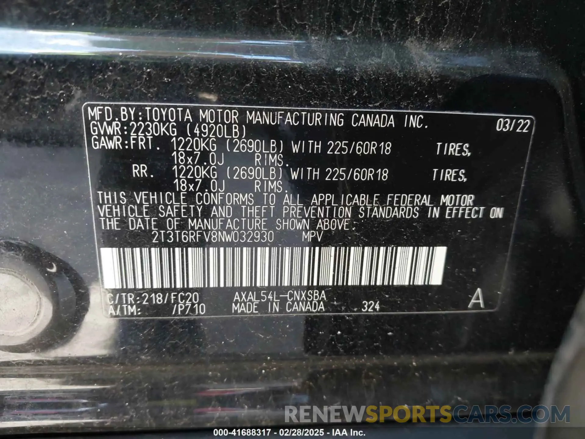 9 Photograph of a damaged car 2T3T6RFV8NW032930 TOYOTA RAV4 HYBRID 2022
