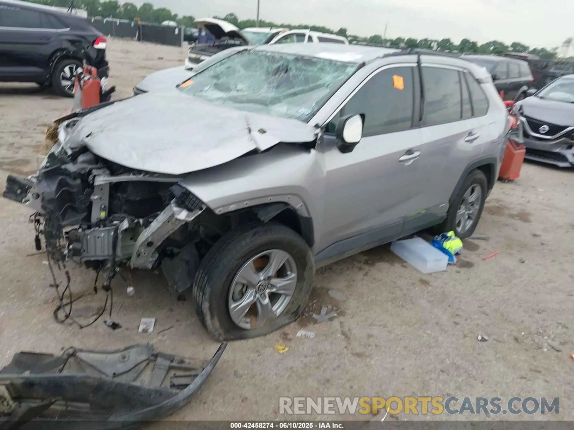 2 Photograph of a damaged car 4T3LWRFV4NU053970 TOYOTA RAV4 HYBRID 2022