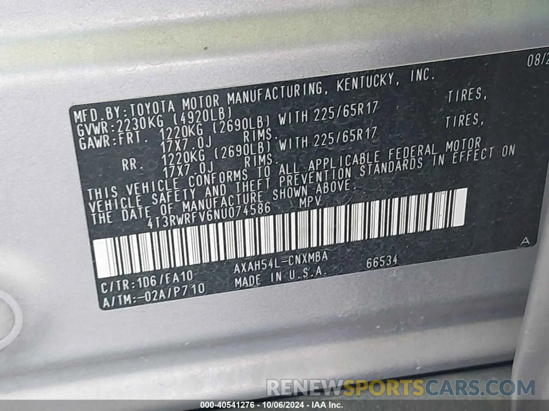 9 Фотография поврежденного автомобиля 4T3RWRFV6NU074586 TOYOTA RAV4 HYBRID 2022
