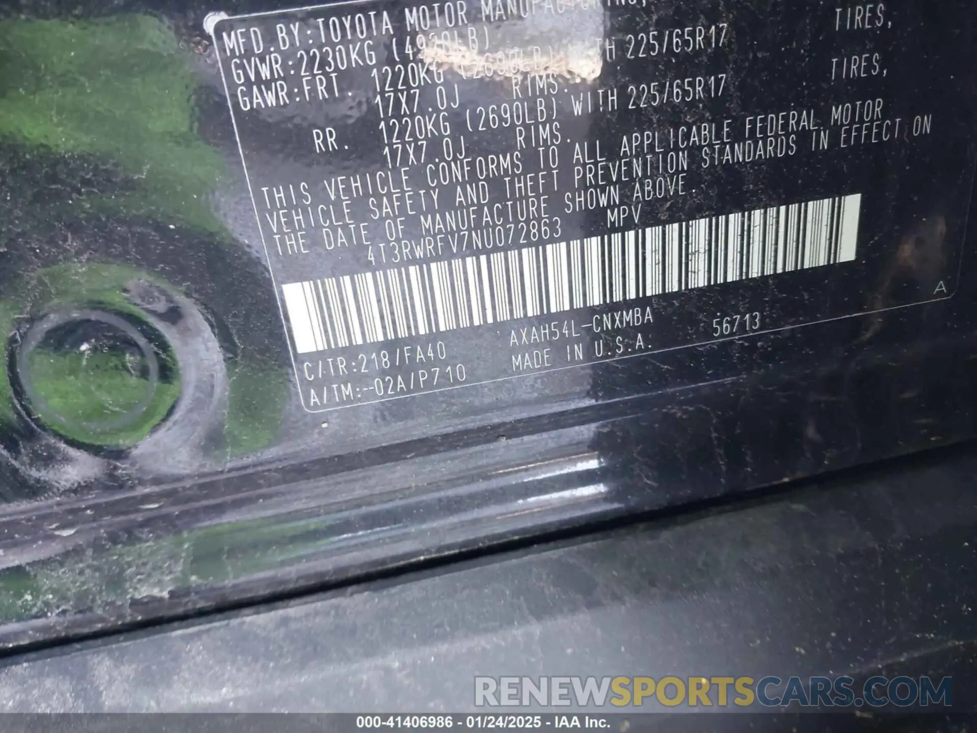 9 Фотография поврежденного автомобиля 4T3RWRFV7NU072863 TOYOTA RAV4 HYBRID 2022