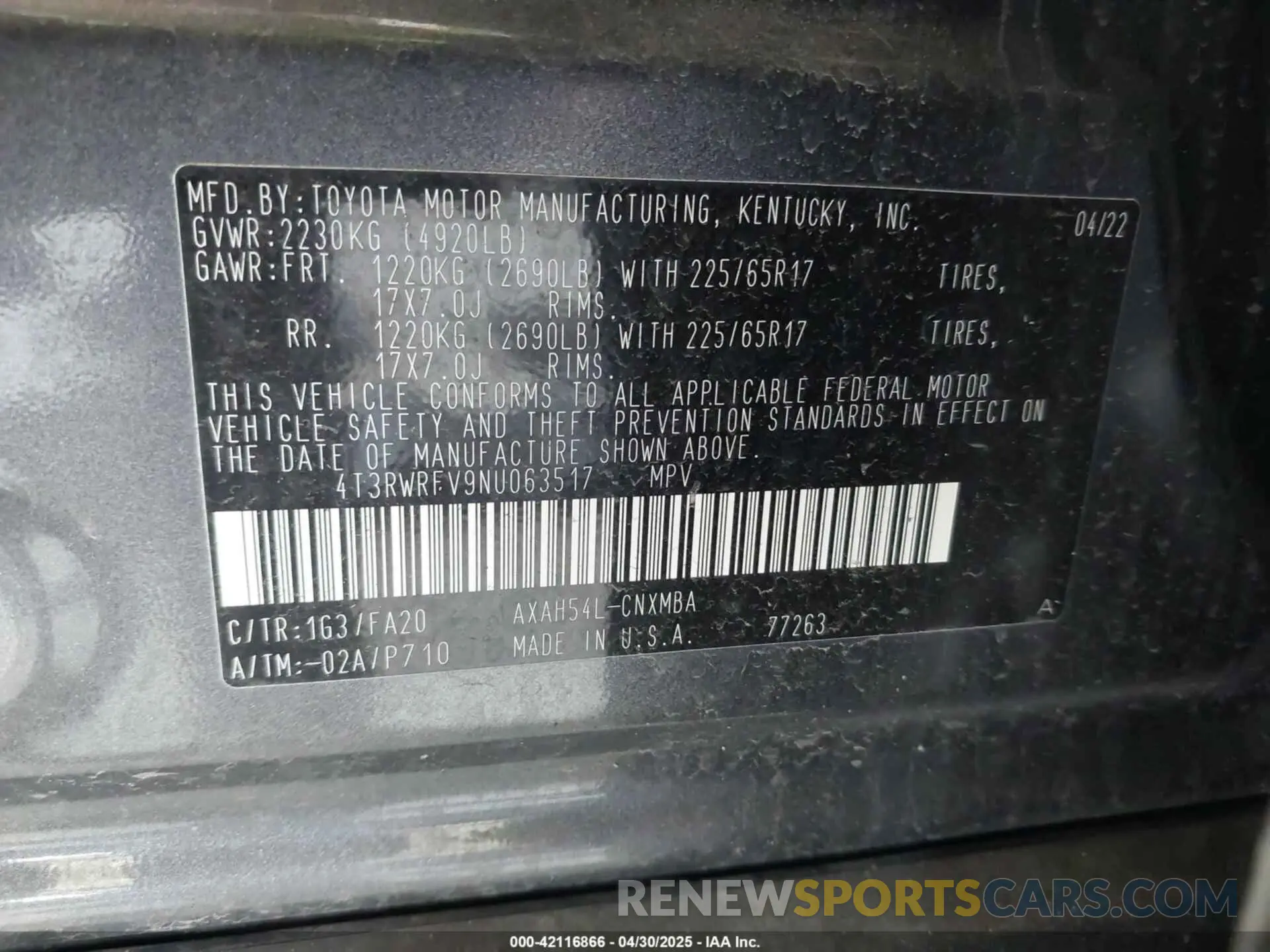 9 Photograph of a damaged car 4T3RWRFV9NU063517 TOYOTA RAV4 HYBRID 2022