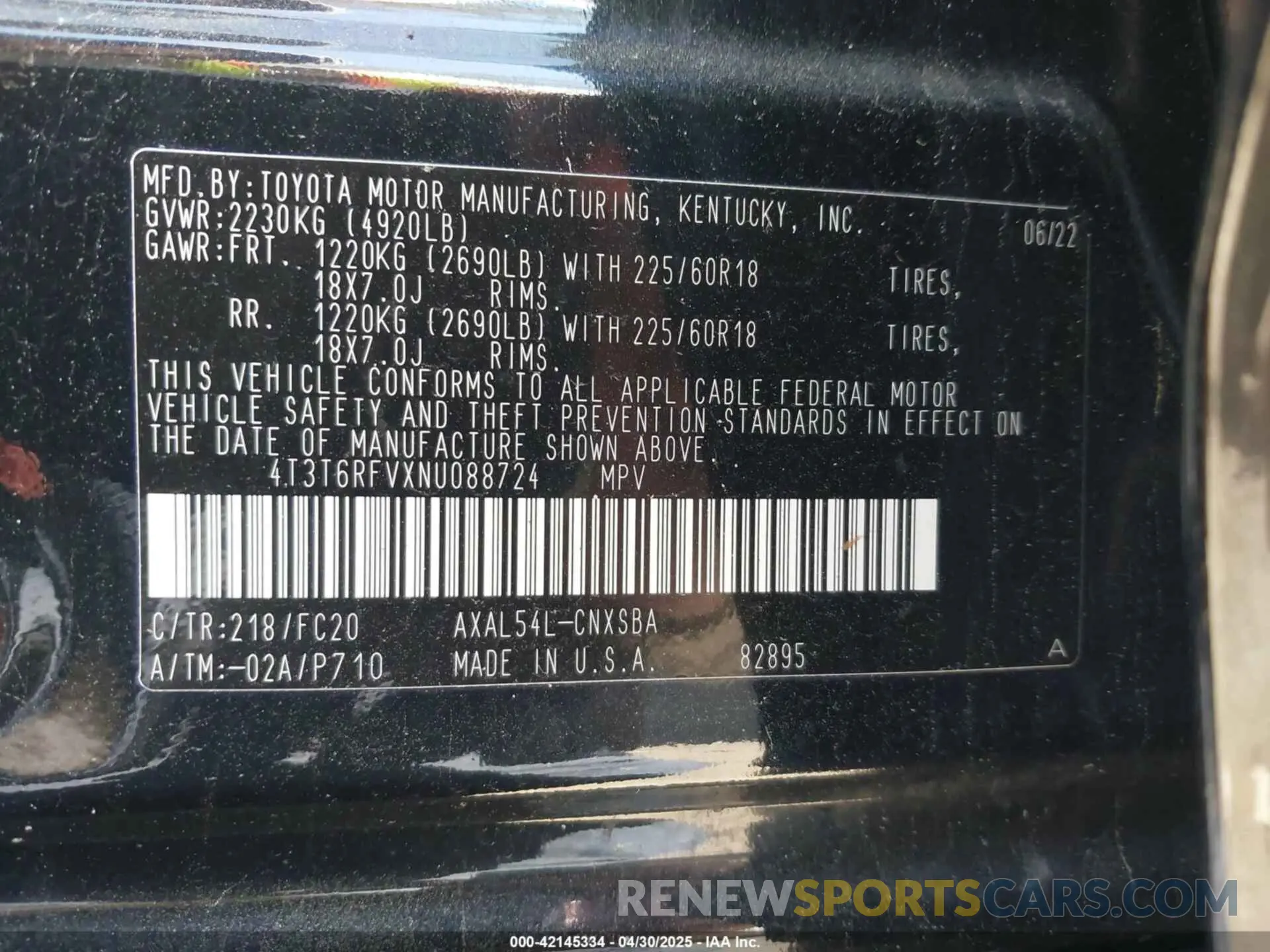 9 Фотография поврежденного автомобиля 4T3T6RFVXNU088724 TOYOTA RAV4 HYBRID 2022