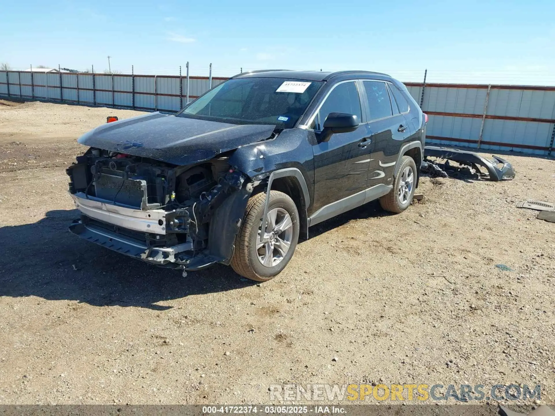 2 Фотография поврежденного автомобиля JTMLWRFV5ND144243 TOYOTA RAV4 HYBRID 2022