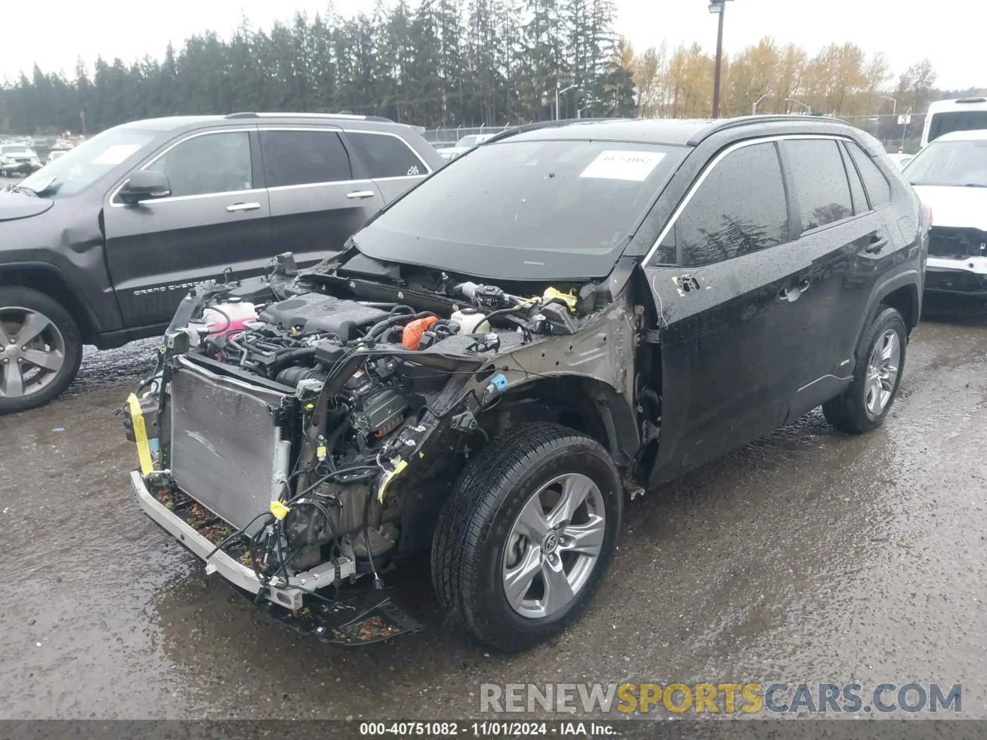 2 Фотография поврежденного автомобиля JTMLWRFVXND567321 TOYOTA RAV4 HYBRID 2022