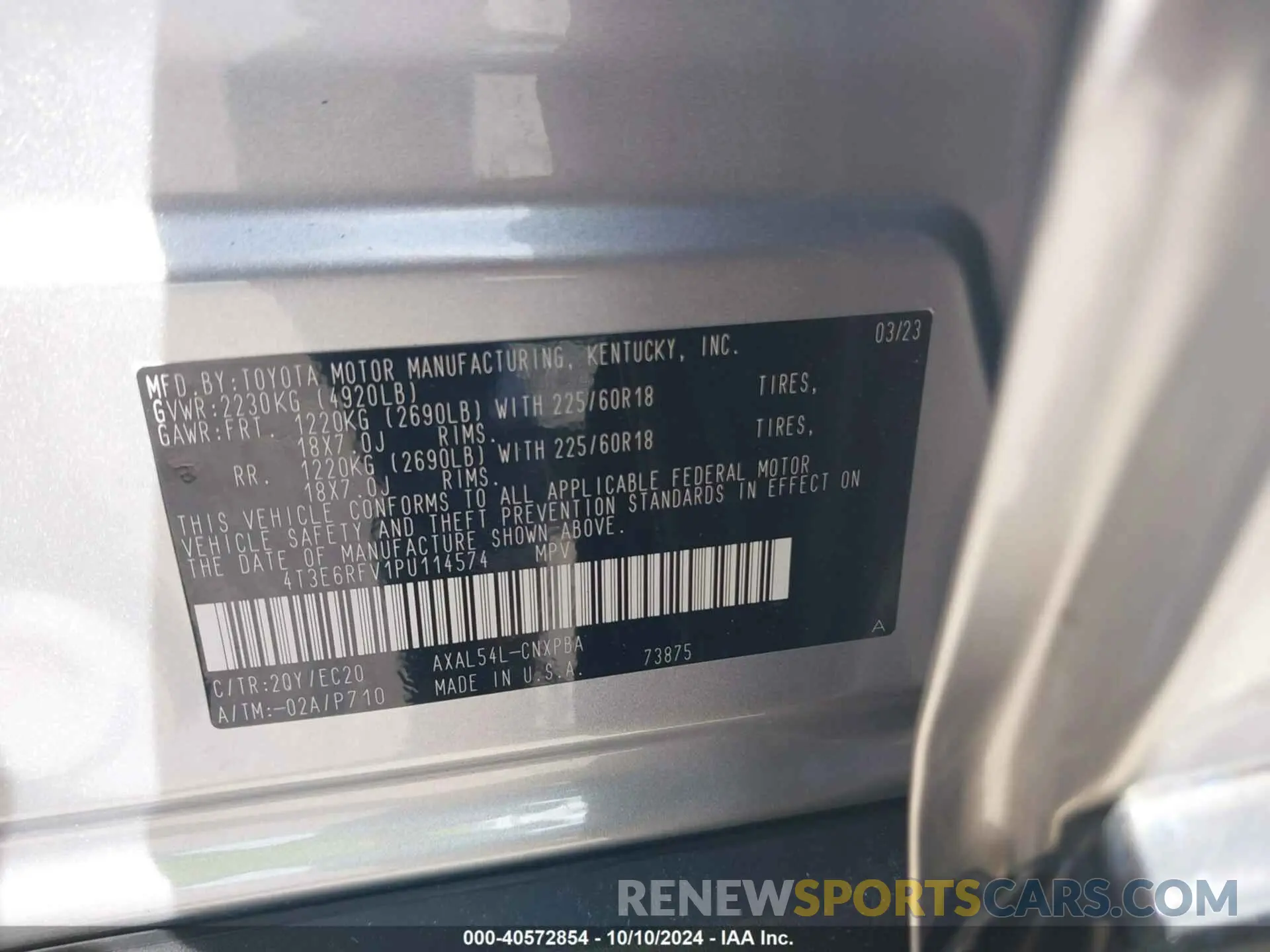 9 Фотография поврежденного автомобиля 4T3E6RFV1PU114574 TOYOTA RAV4 HYBRID 2023