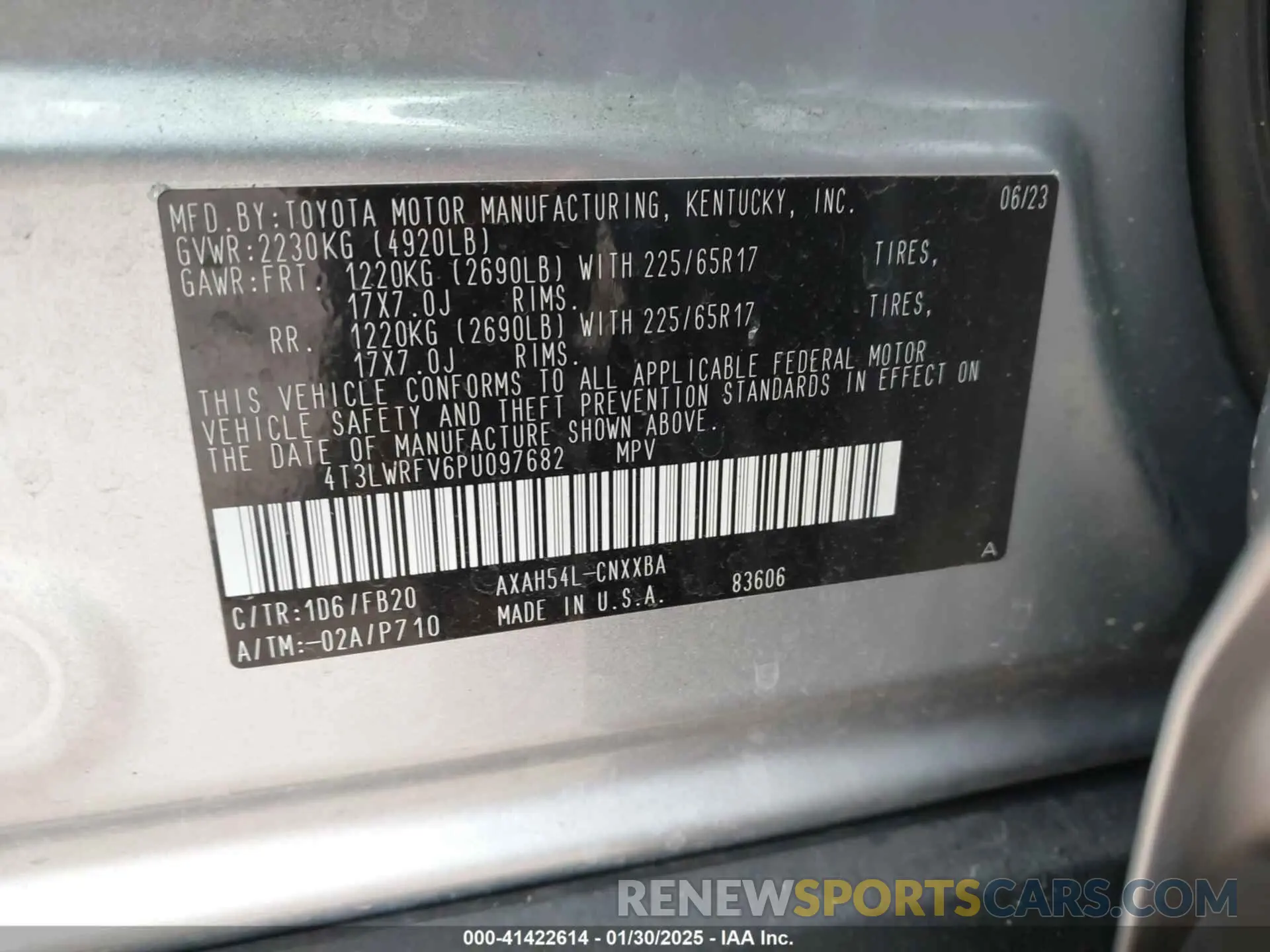 9 Фотография поврежденного автомобиля 4T3LWRFV6PU097682 TOYOTA RAV4 HYBRID 2023
