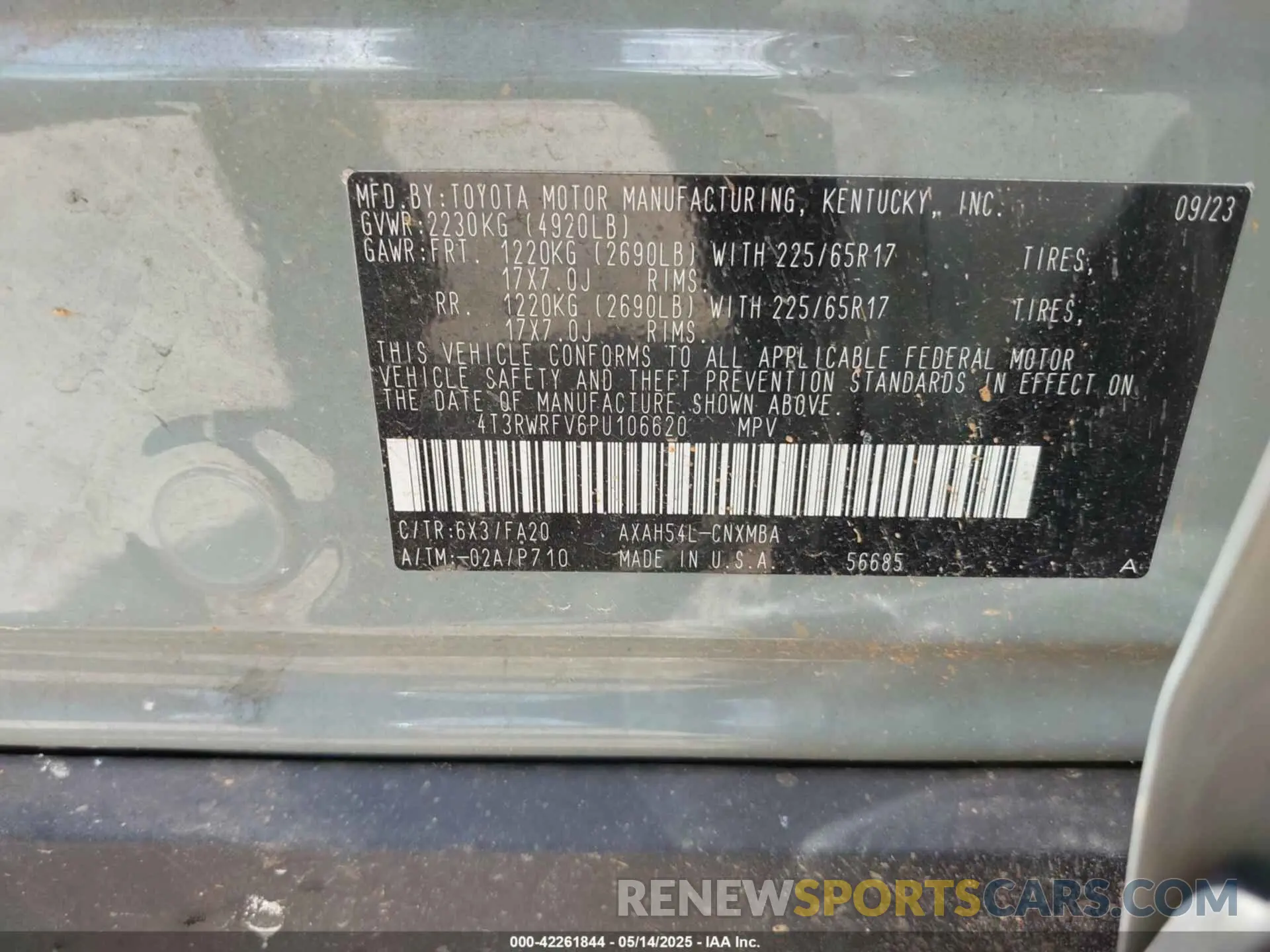 9 Photograph of a damaged car 4T3RWRFV6PU106620 TOYOTA RAV4 HYBRID 2023