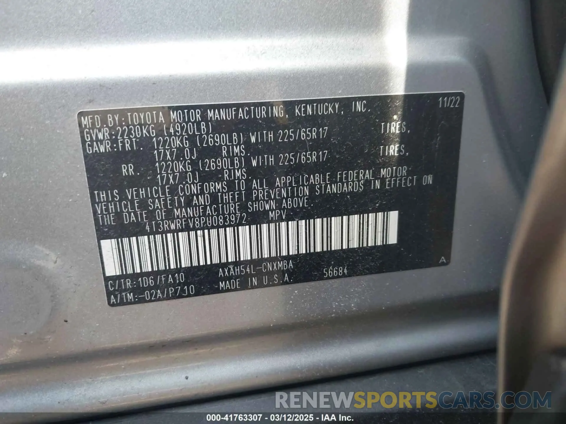 9 Photograph of a damaged car 4T3RWRFV8PU083972 TOYOTA RAV4 HYBRID 2023