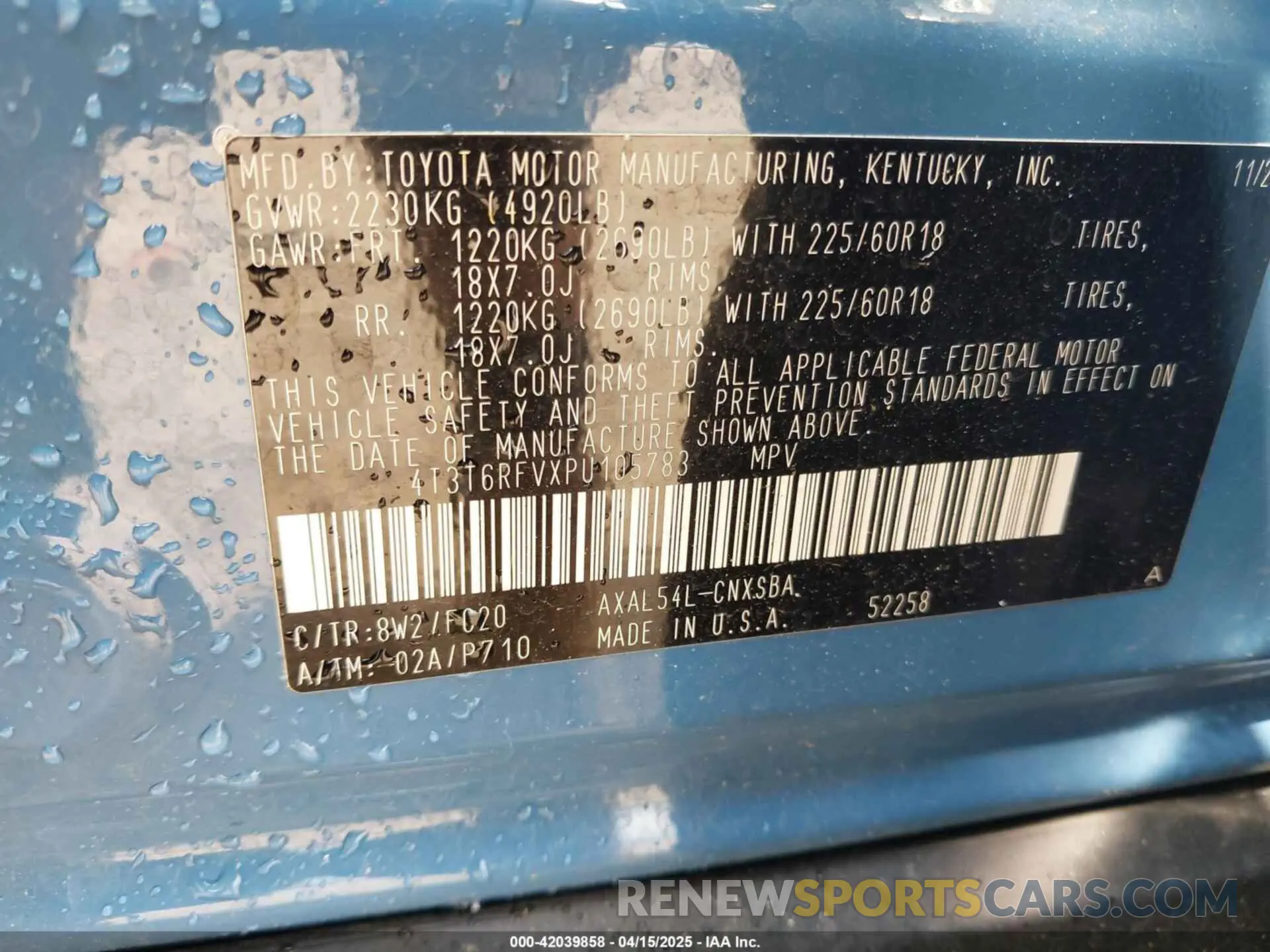 9 Фотография поврежденного автомобиля 4T3T6RFVXPU105783 TOYOTA RAV4 HYBRID 2023