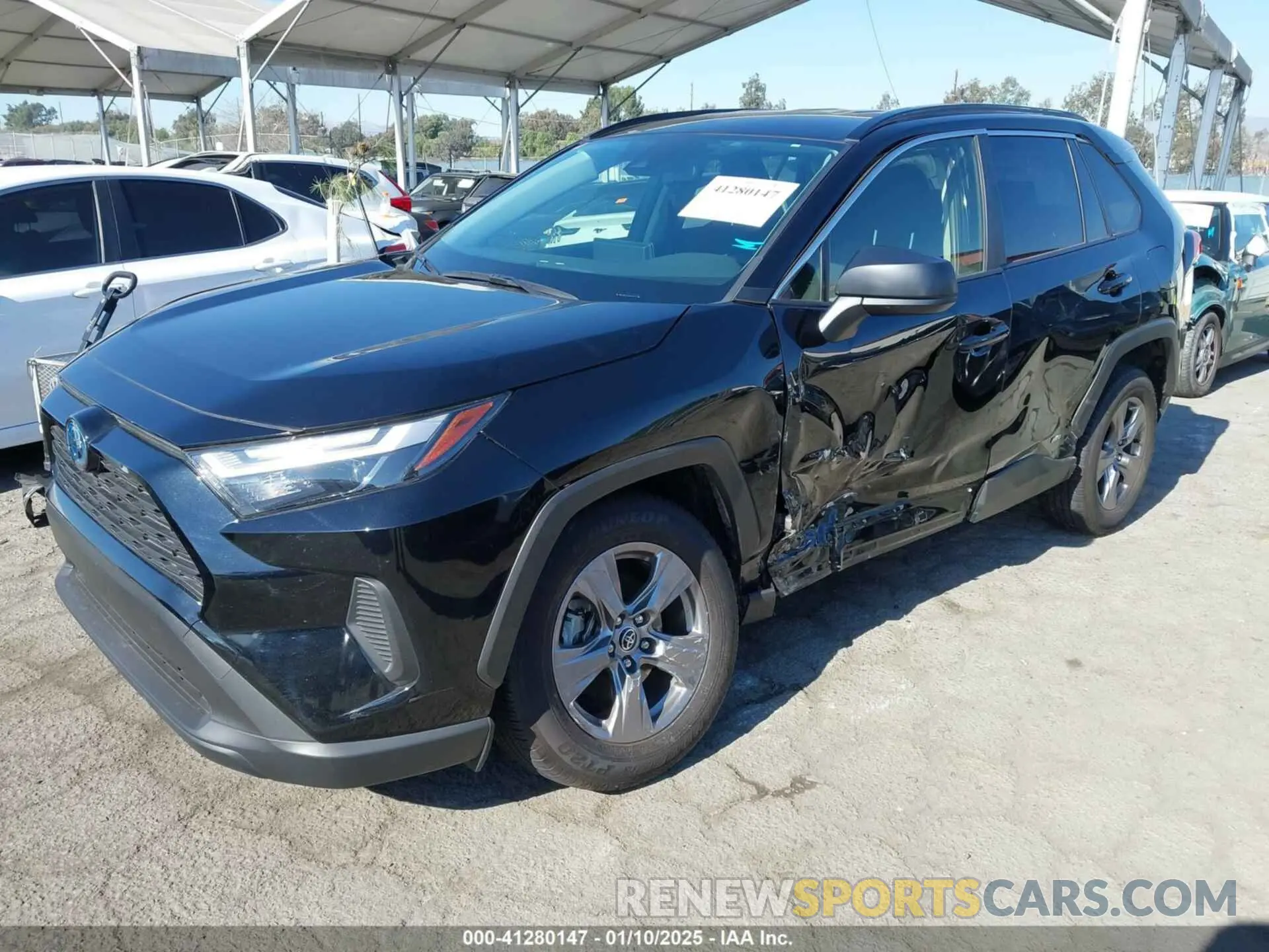 2 Фотография поврежденного автомобиля JTMLWRFV3PD199244 TOYOTA RAV4 HYBRID 2023