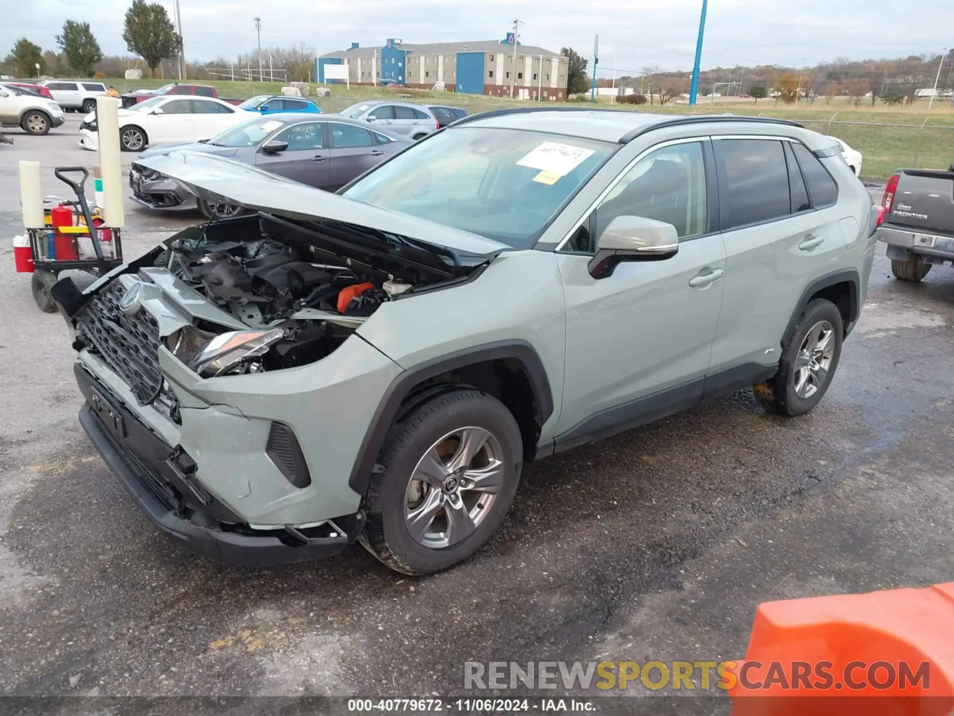 2 Photograph of a damaged car JTMRWRFV9PD196505 TOYOTA RAV4 HYBRID 2023