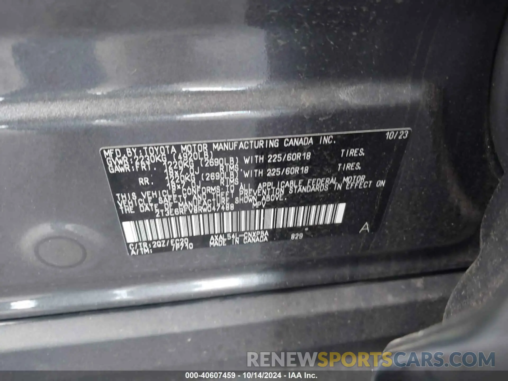 9 Фотография поврежденного автомобиля 2T3E6RFV8RW047488 TOYOTA RAV4 HYBRID 2024
