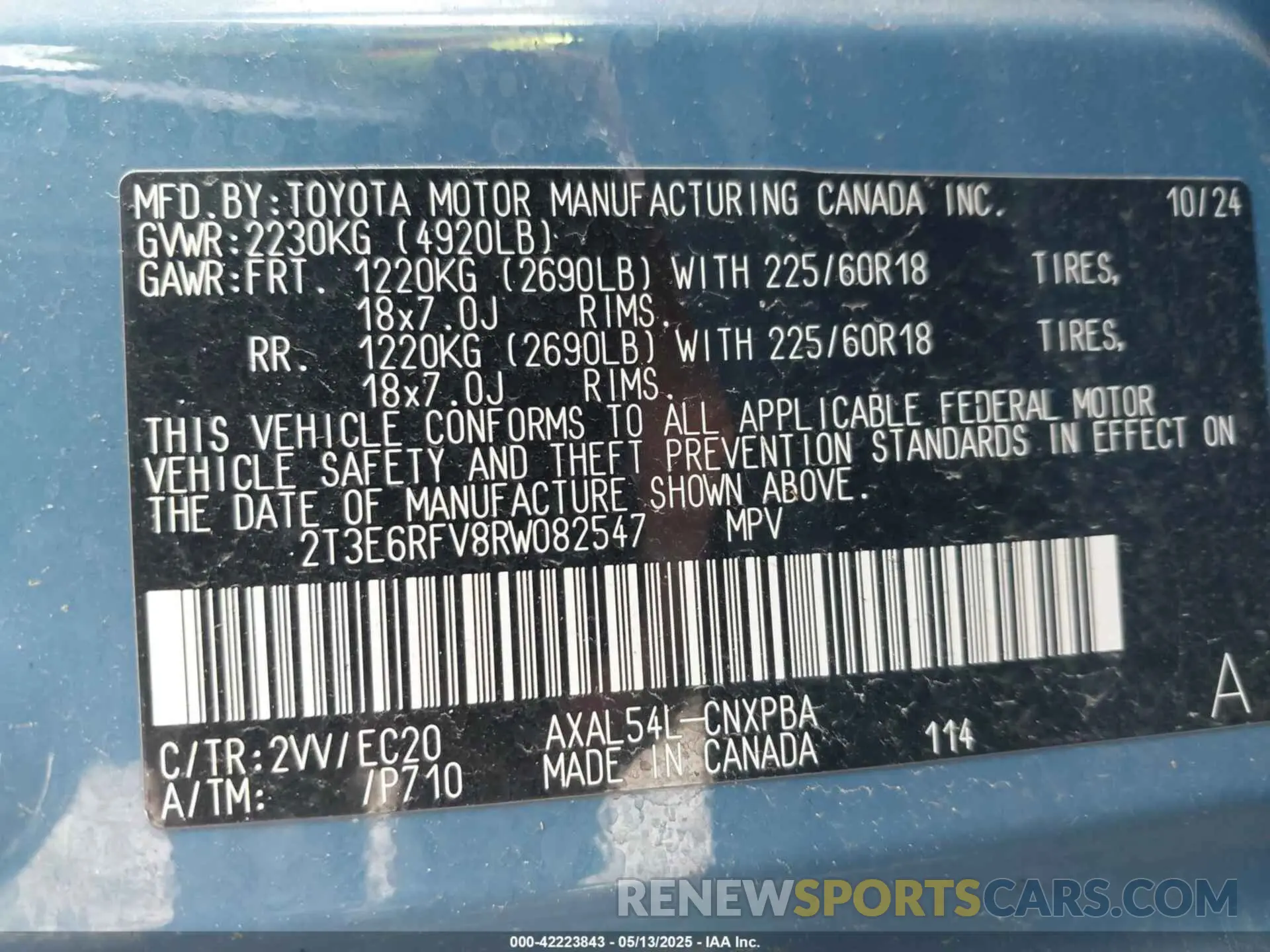 9 Photograph of a damaged car 2T3E6RFV8RW082547 TOYOTA RAV4 HYBRID 2024