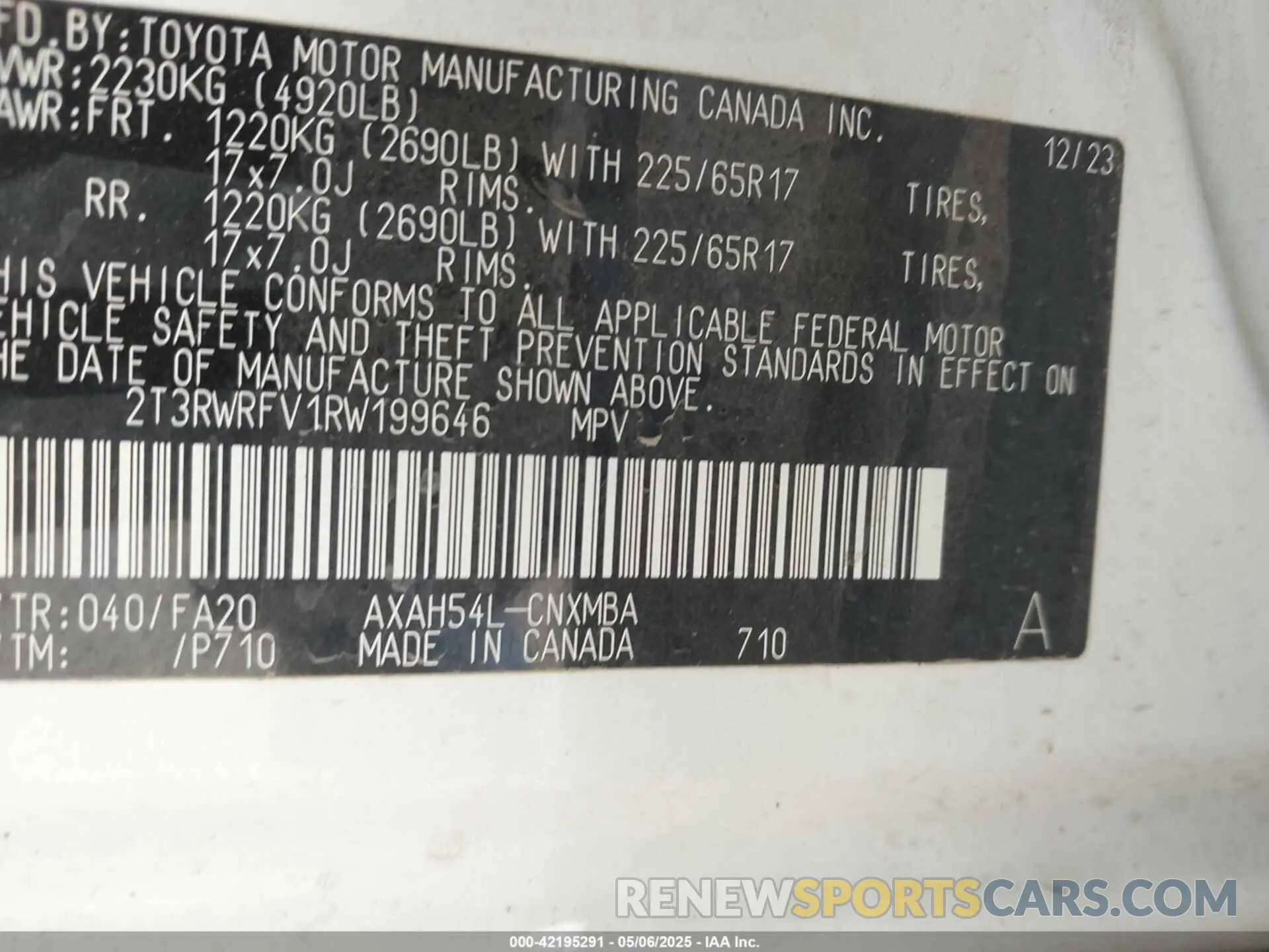 9 Фотография поврежденного автомобиля 2T3RWRFV1RW199646 TOYOTA RAV4 HYBRID 2024