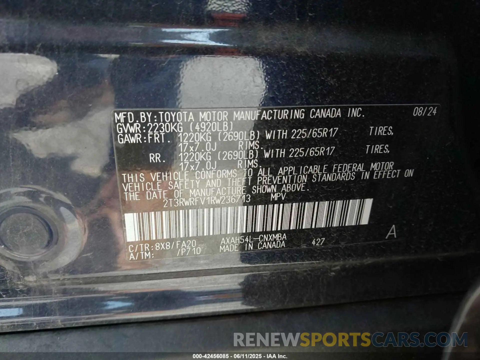 9 Photograph of a damaged car 2T3RWRFV1RW236713 TOYOTA RAV4 HYBRID 2024