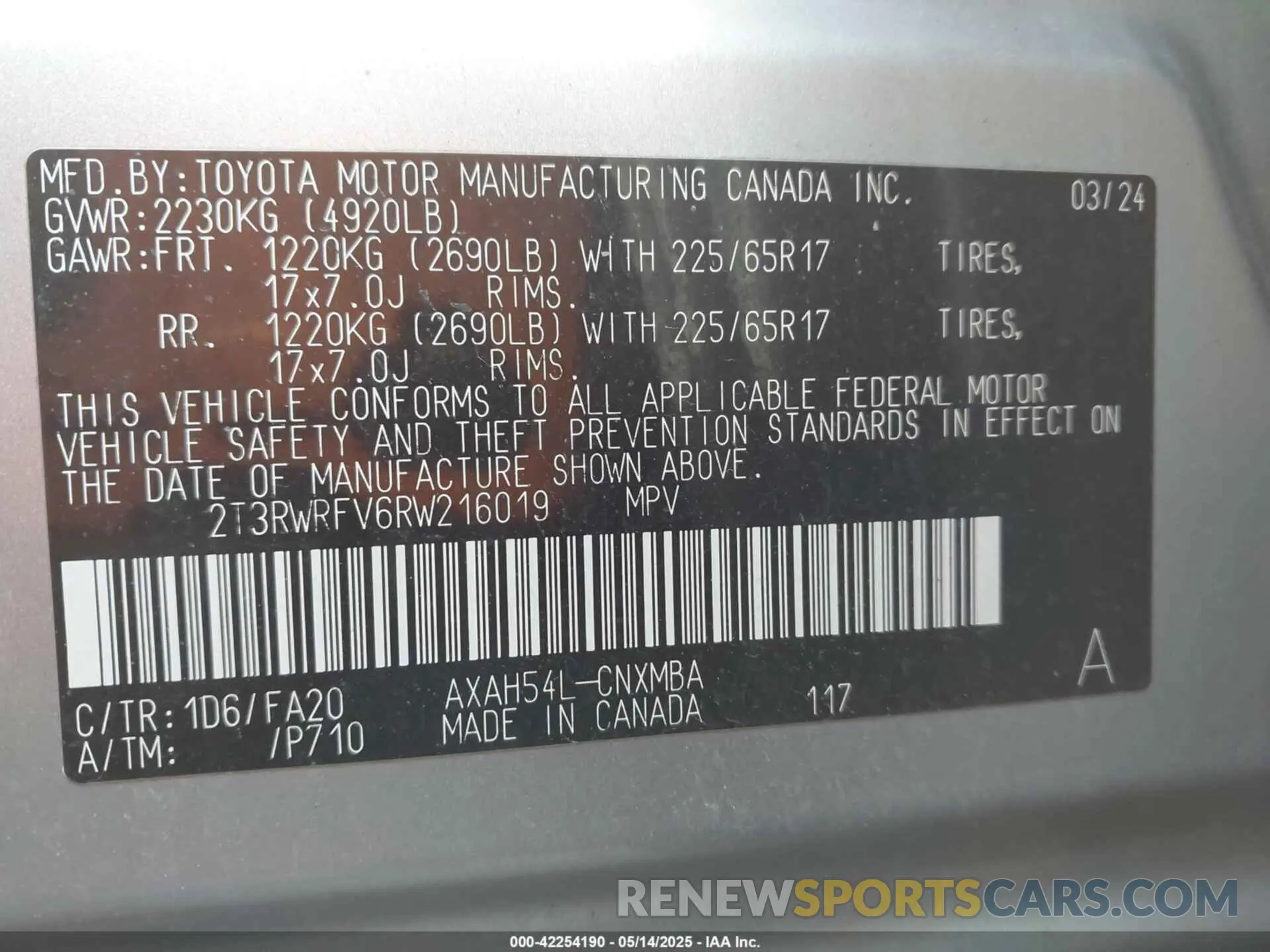 9 Photograph of a damaged car 2T3RWRFV6RW216019 TOYOTA RAV4 HYBRID 2024